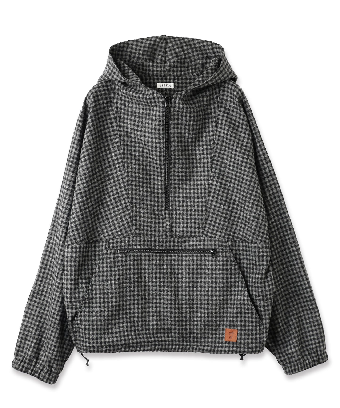 CHECK PULLOVER PARKA