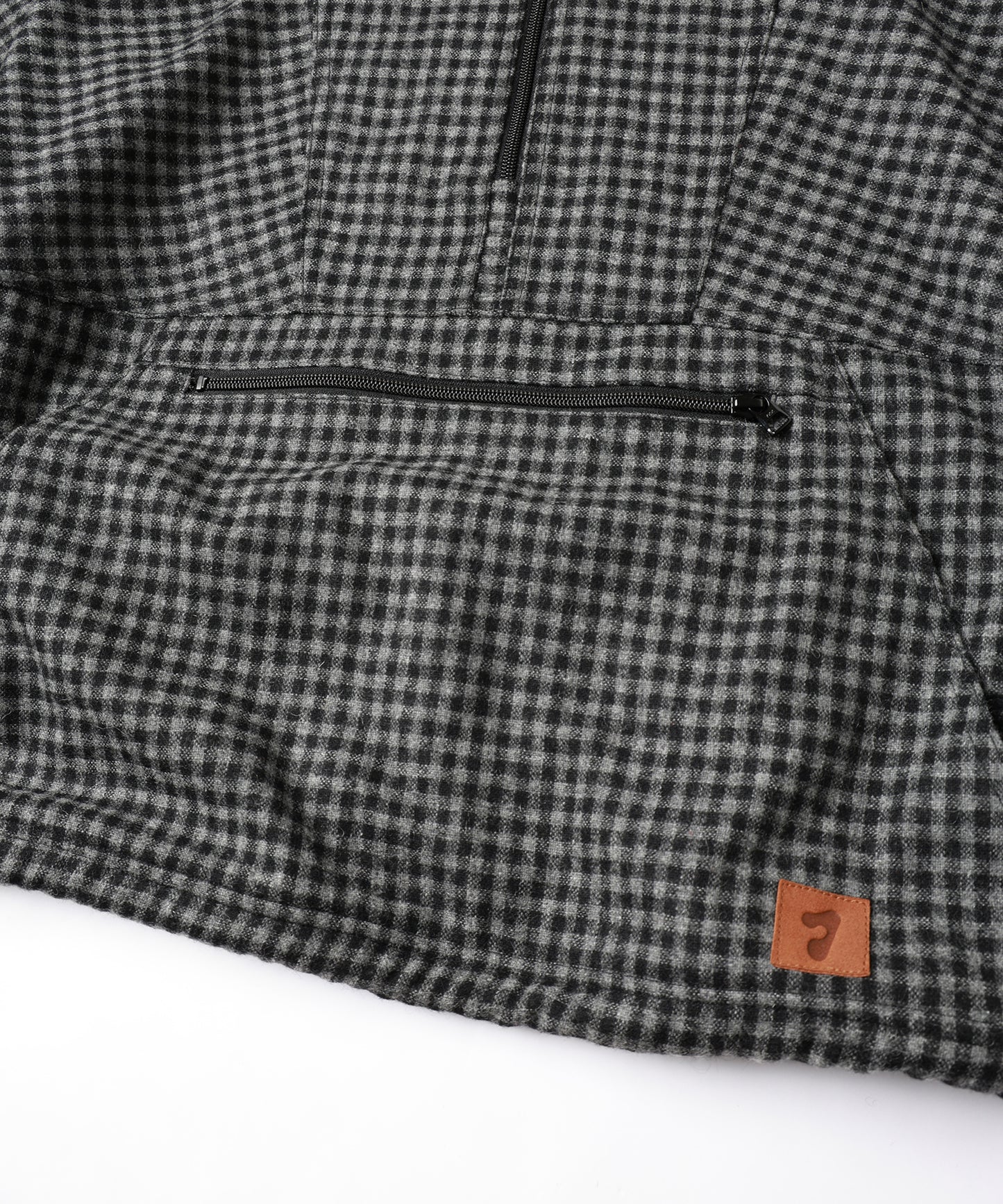CHECK PULLOVER PARKA