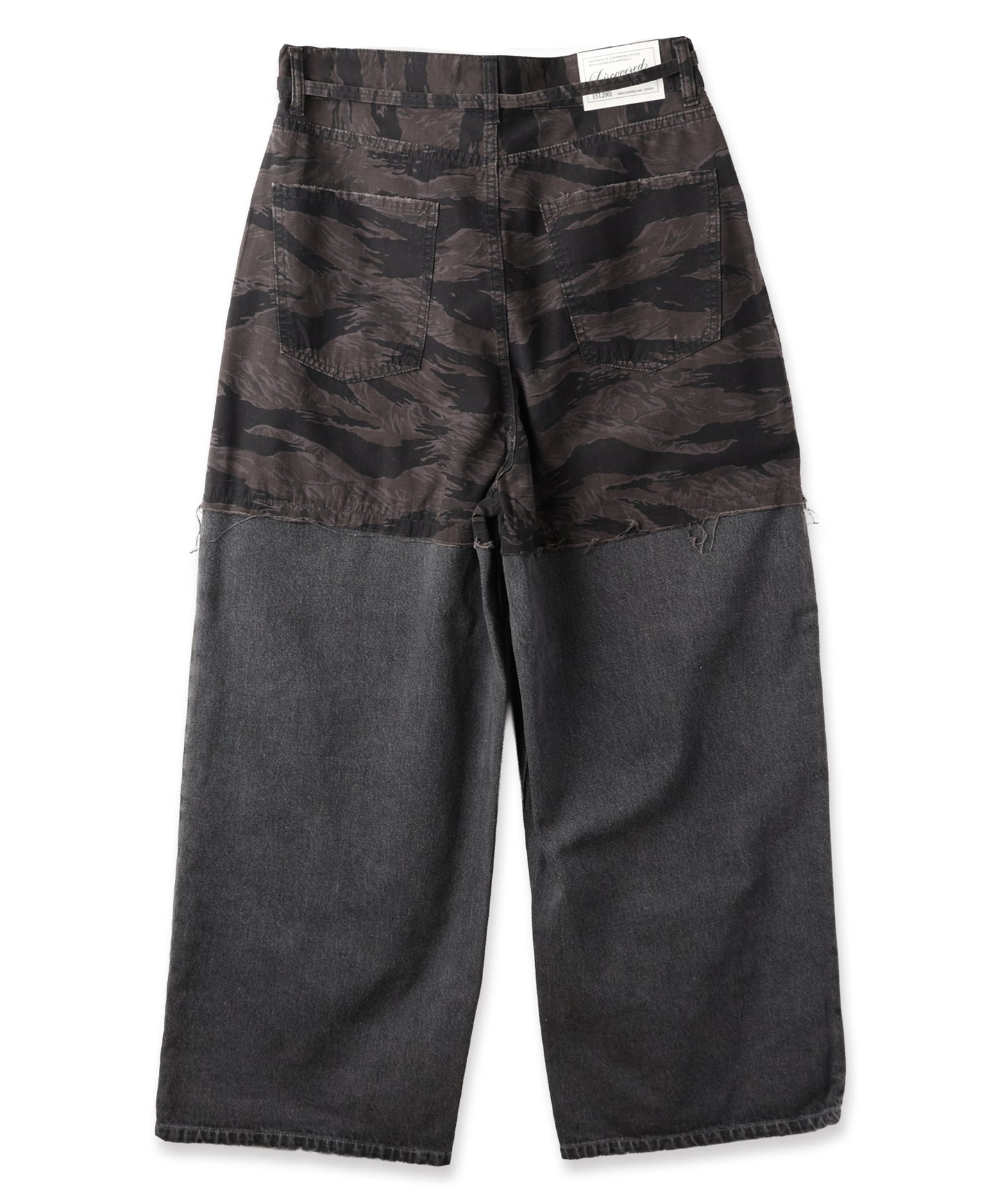 LAYERED ARMY DENIM PANTS