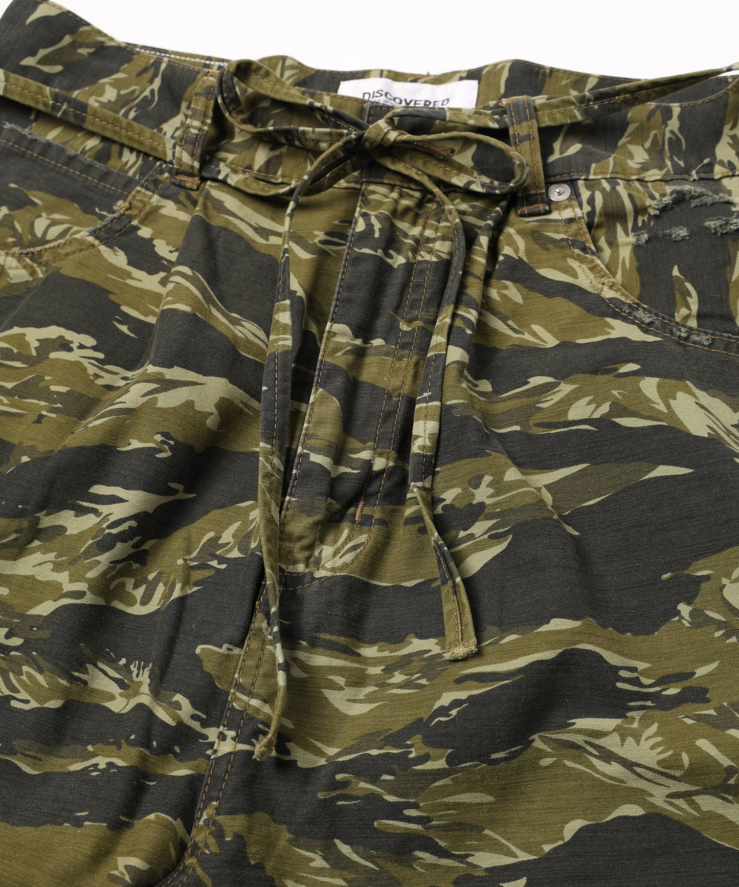 LAYERED ARMY DENIM PANTS