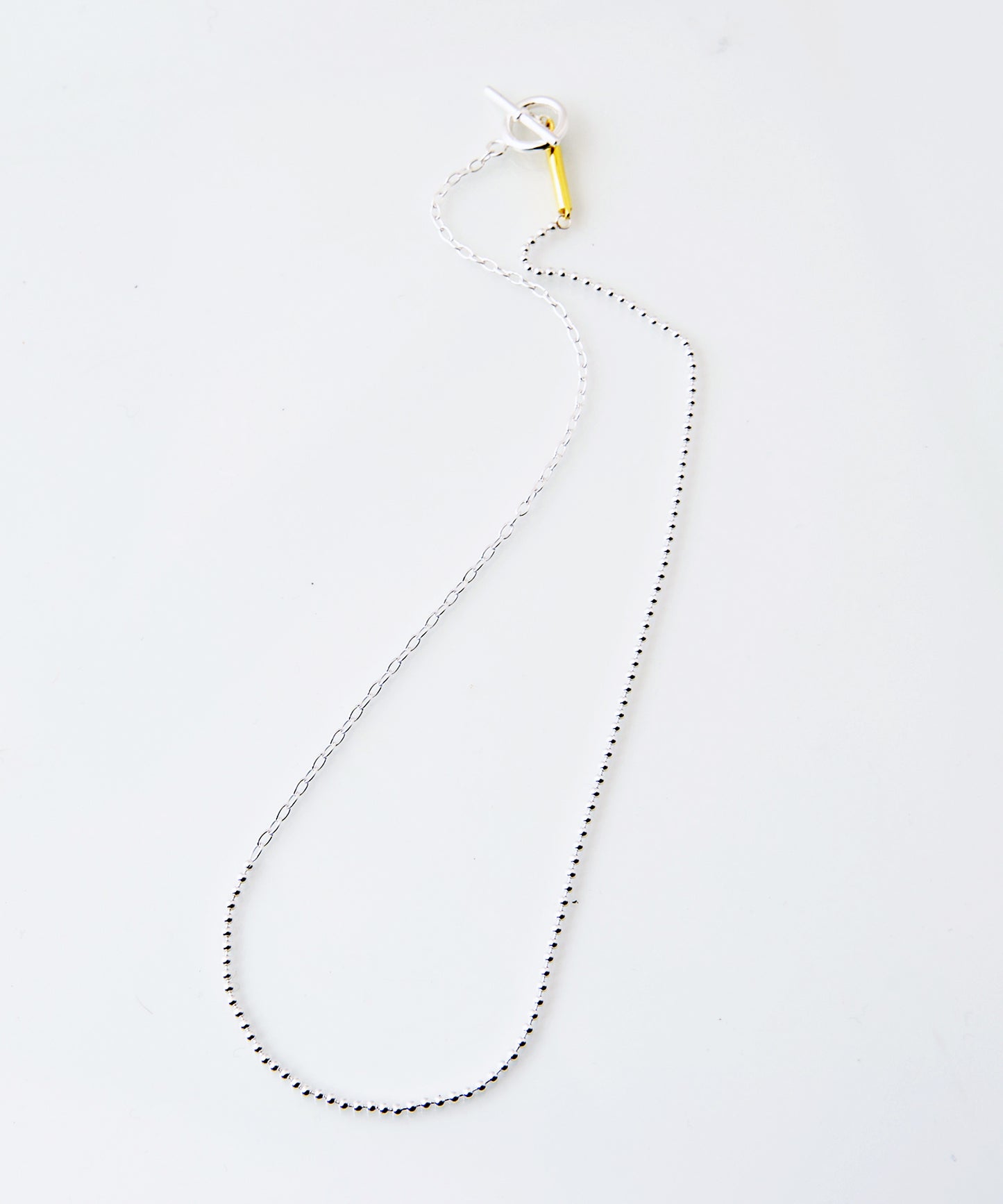 925 SILVER BALL SWITCHING NECKLACE