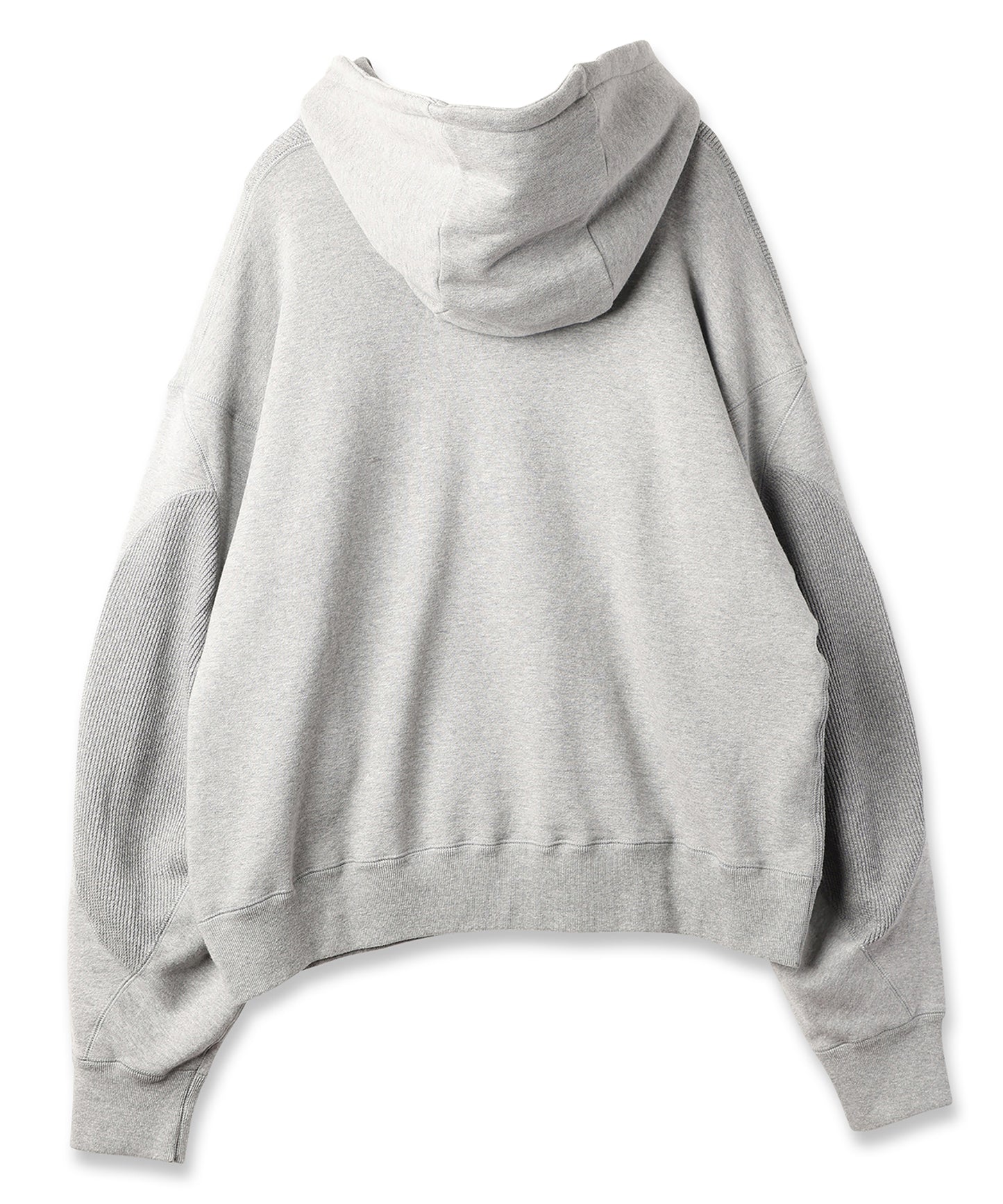 DRAPING HALF ZIP SWEAT HOODIE