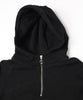 DRAPING HALF ZIP SWEAT HOODIE