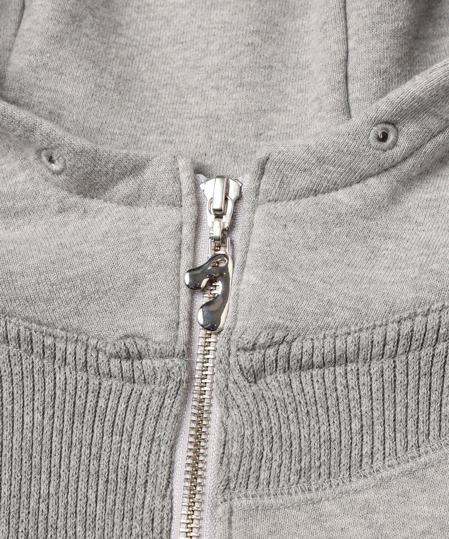 DRAPING HALF ZIP SWEAT HOODIE