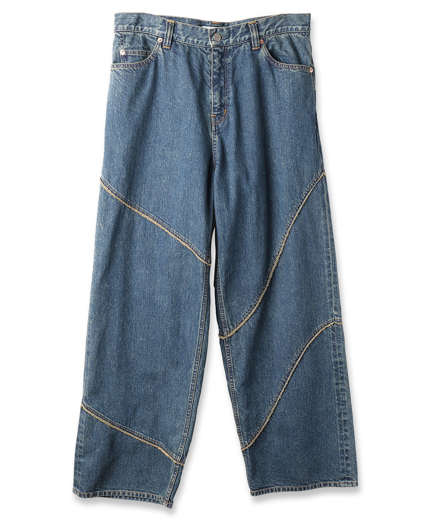 DISTORTED DENIM PANTS