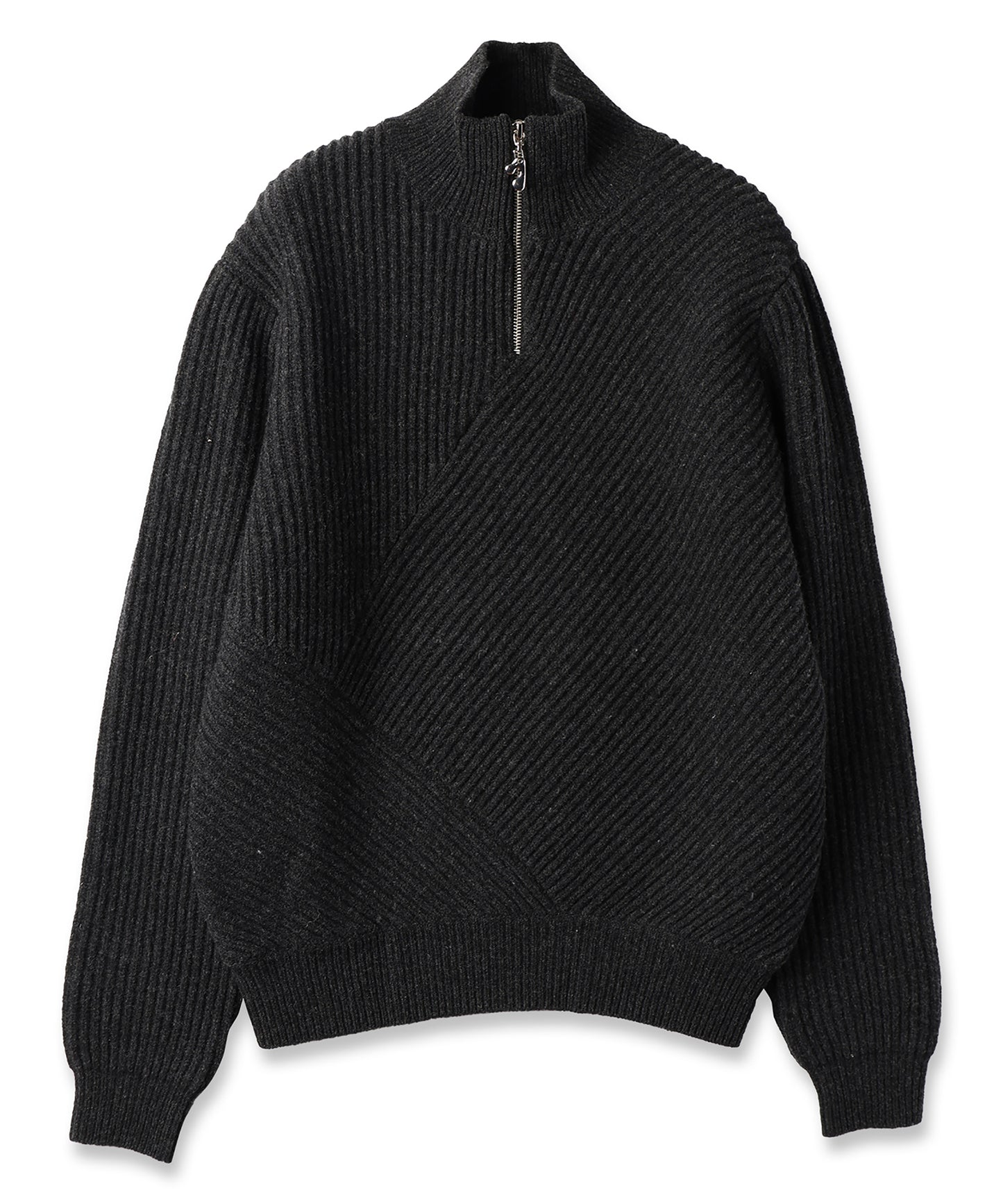 HALF ZIP KNIT