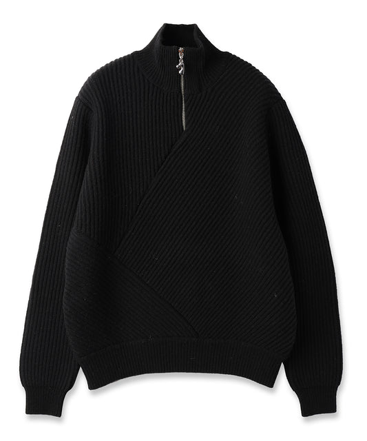 HALF ZIP KNIT