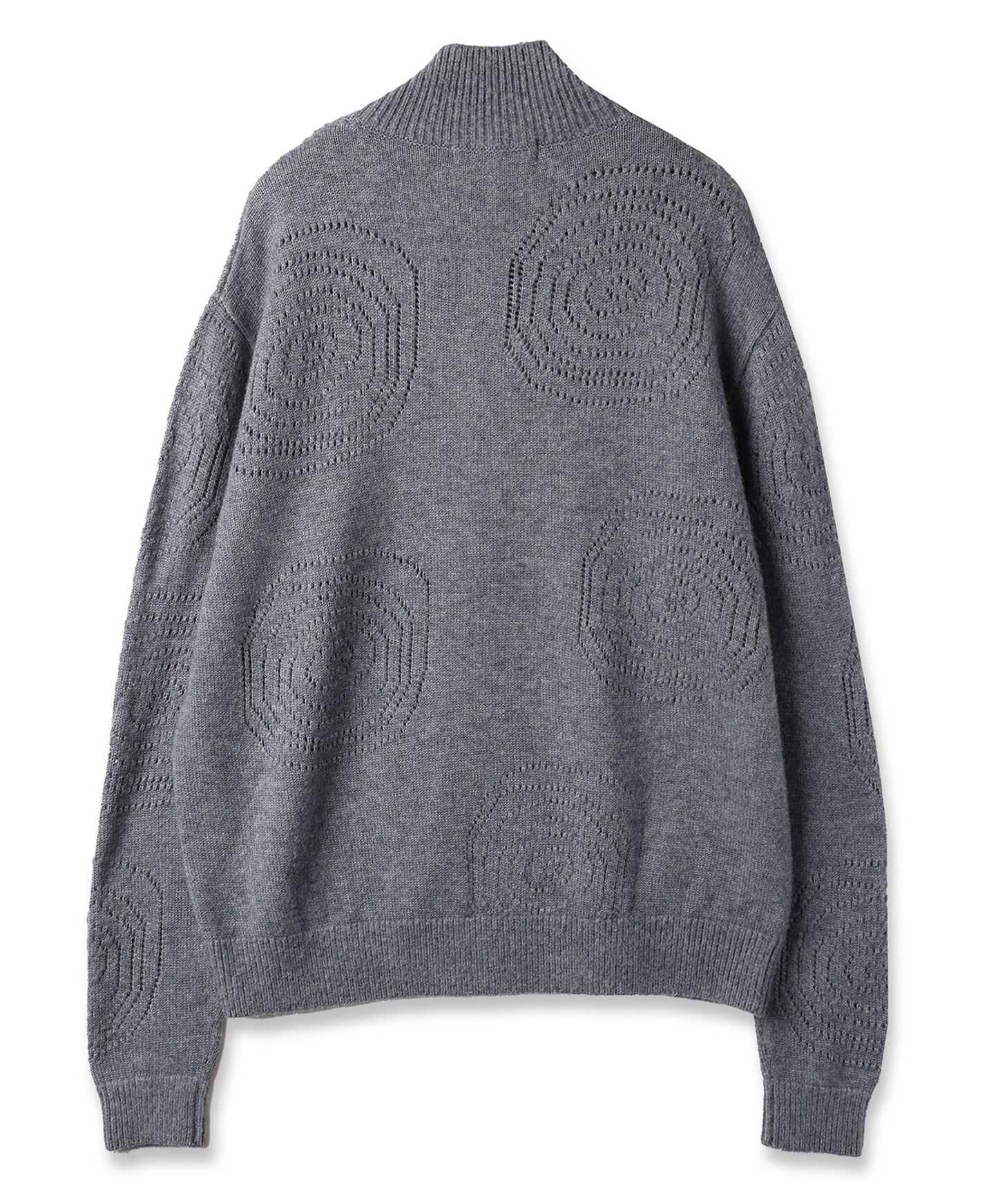 RIPPLES ZIP UP KNIT