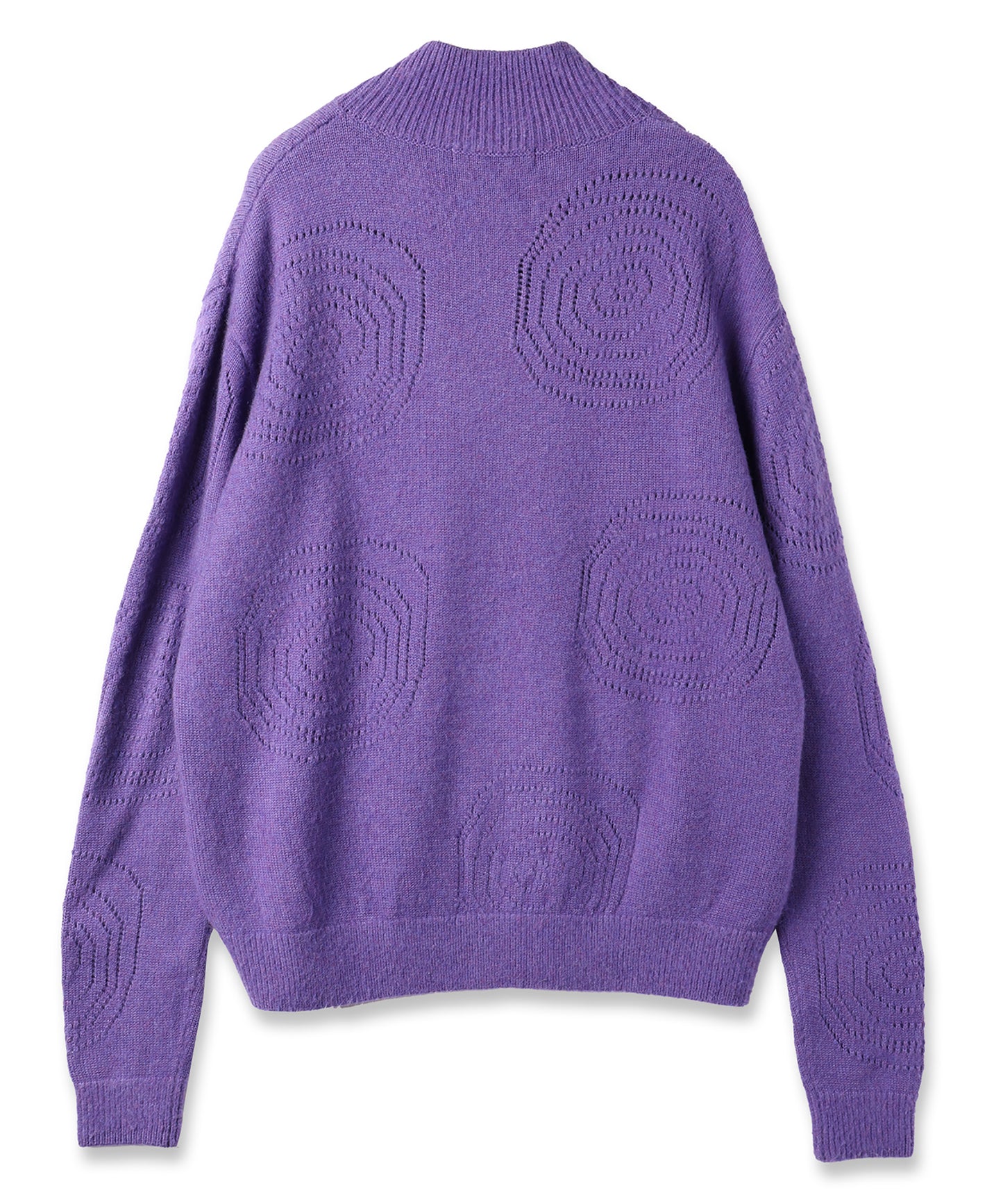 RIPPLES ZIP UP KNIT