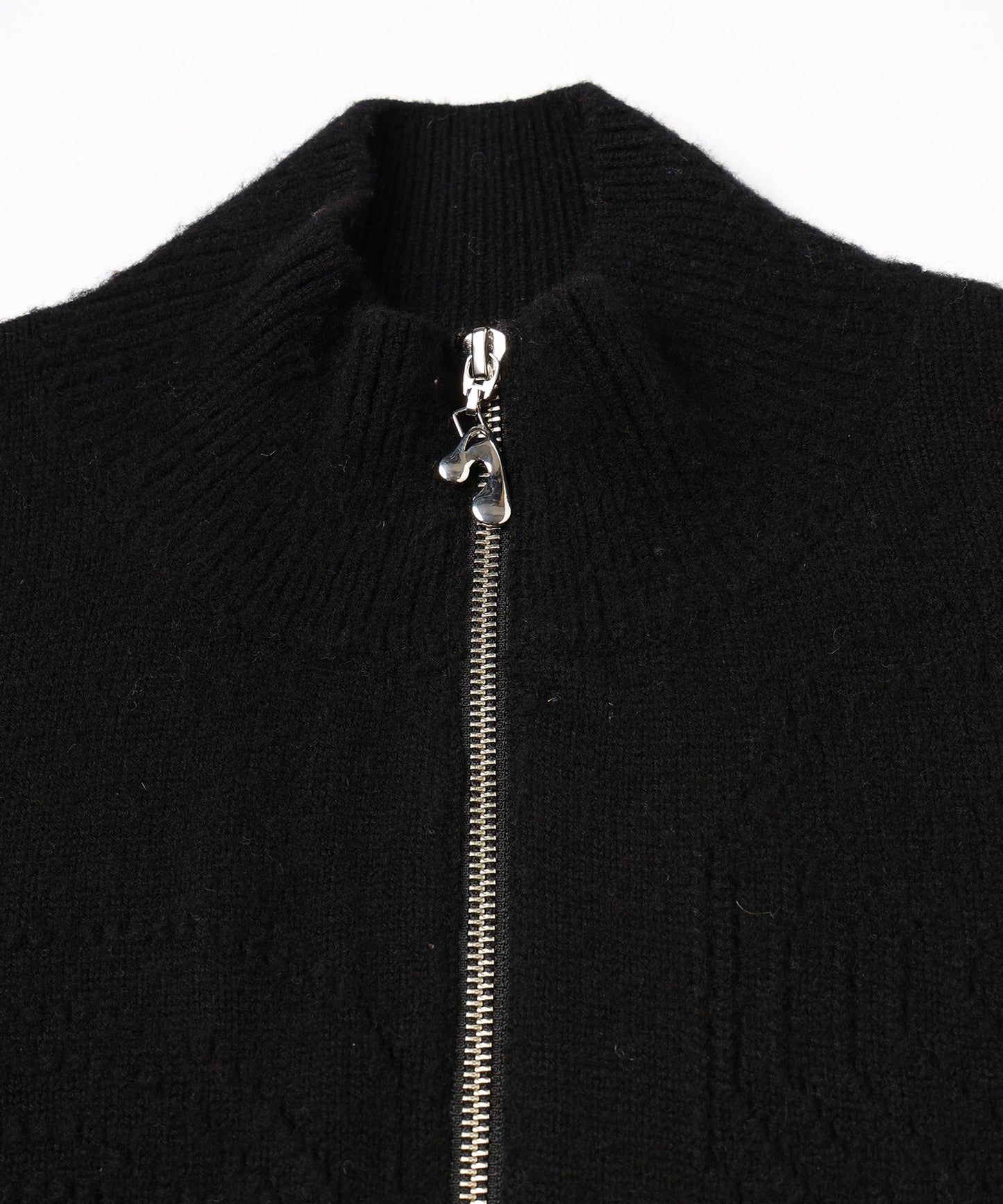 RIPPLES ZIP UP KNIT