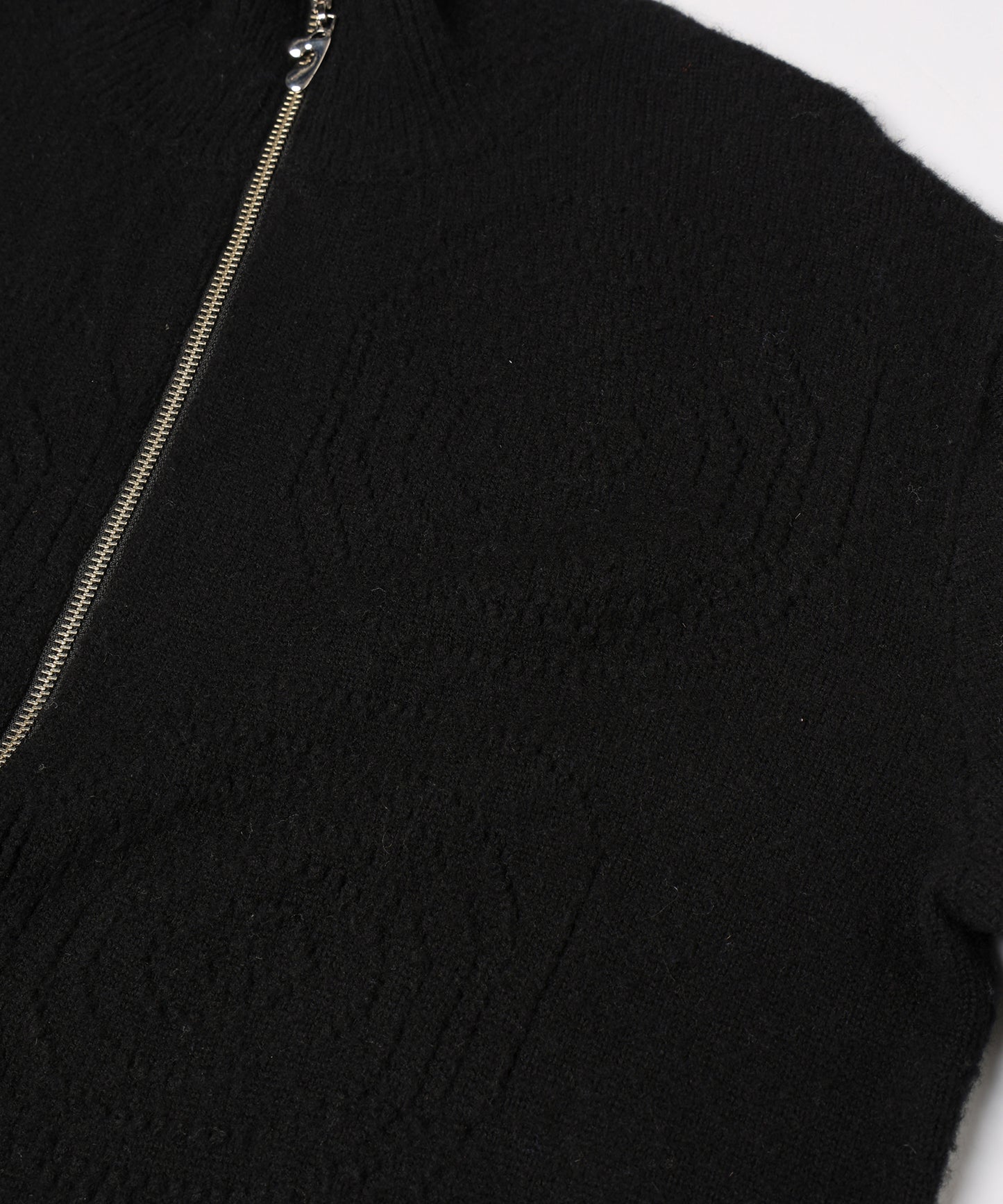 RIPPLES ZIP UP KNIT