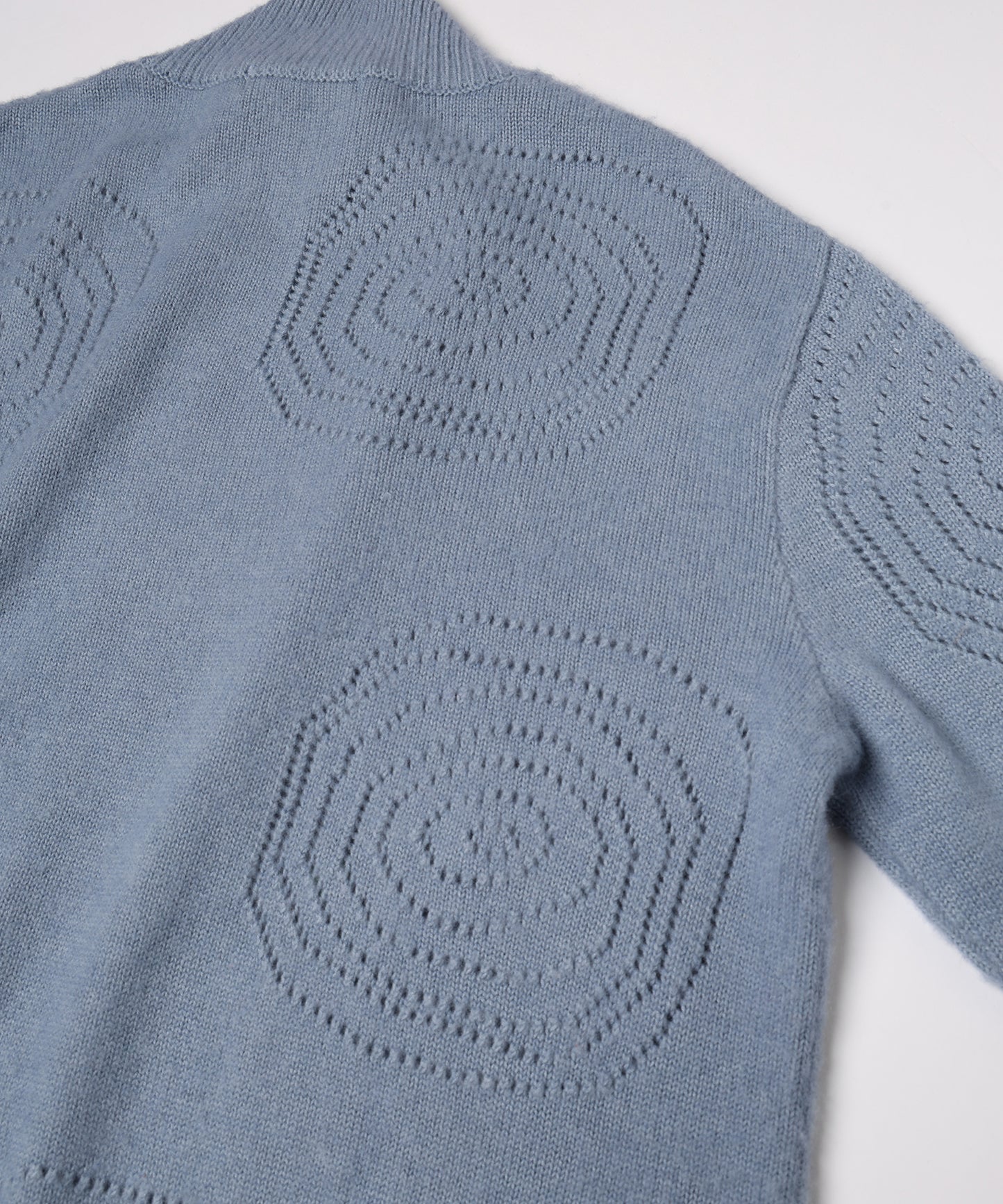 RIPPLES ZIP UP KNIT