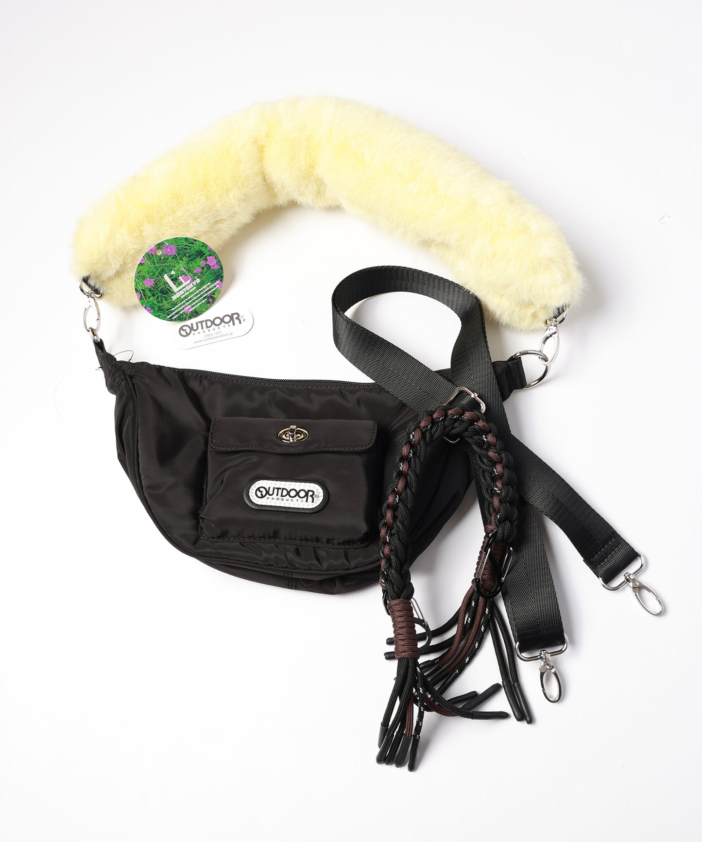 3WAY FUR HANDLE BAG