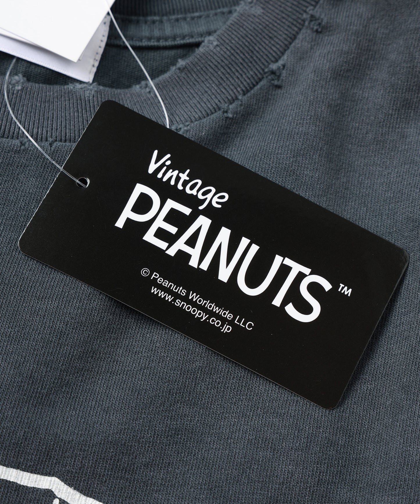 PEANUTSxDISCOVERED DAMAGE PIGMENT DYED TEE