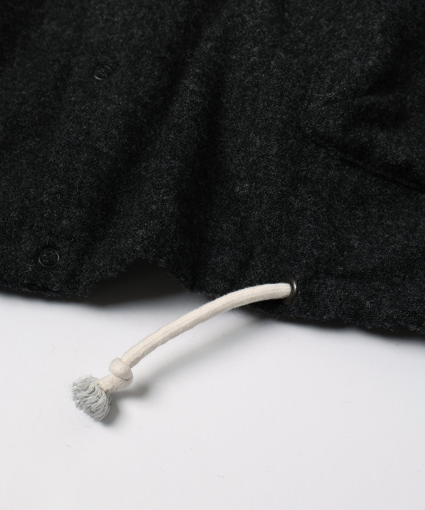 縮絨ウールワイドフーディー