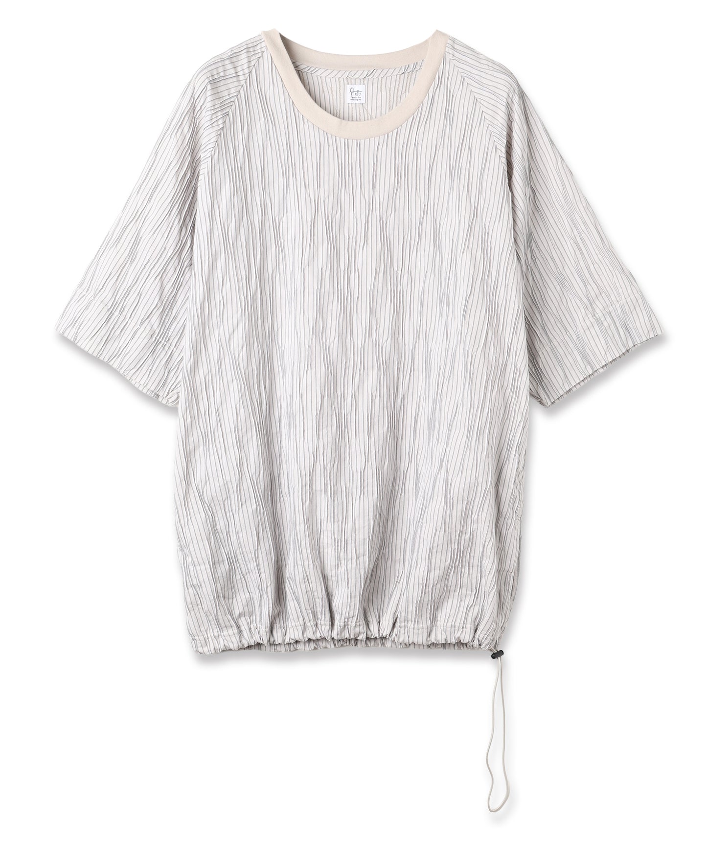 tucked dobby poncho shirt