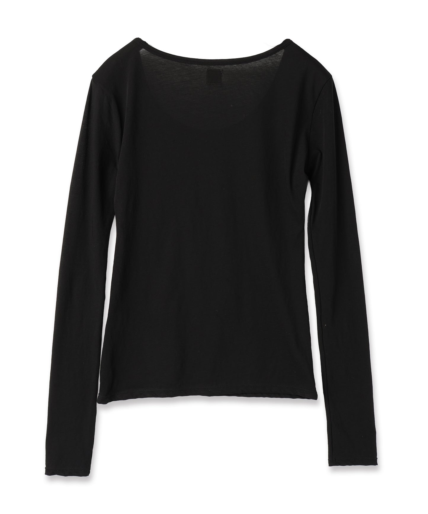high twist jersey r-neck top