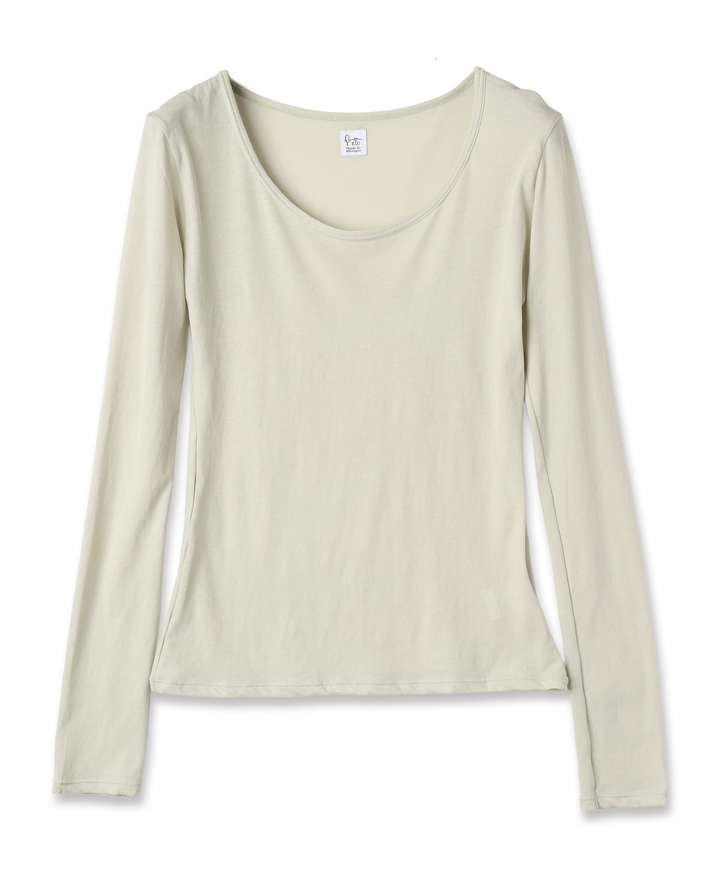 high twist jersey r-neck top