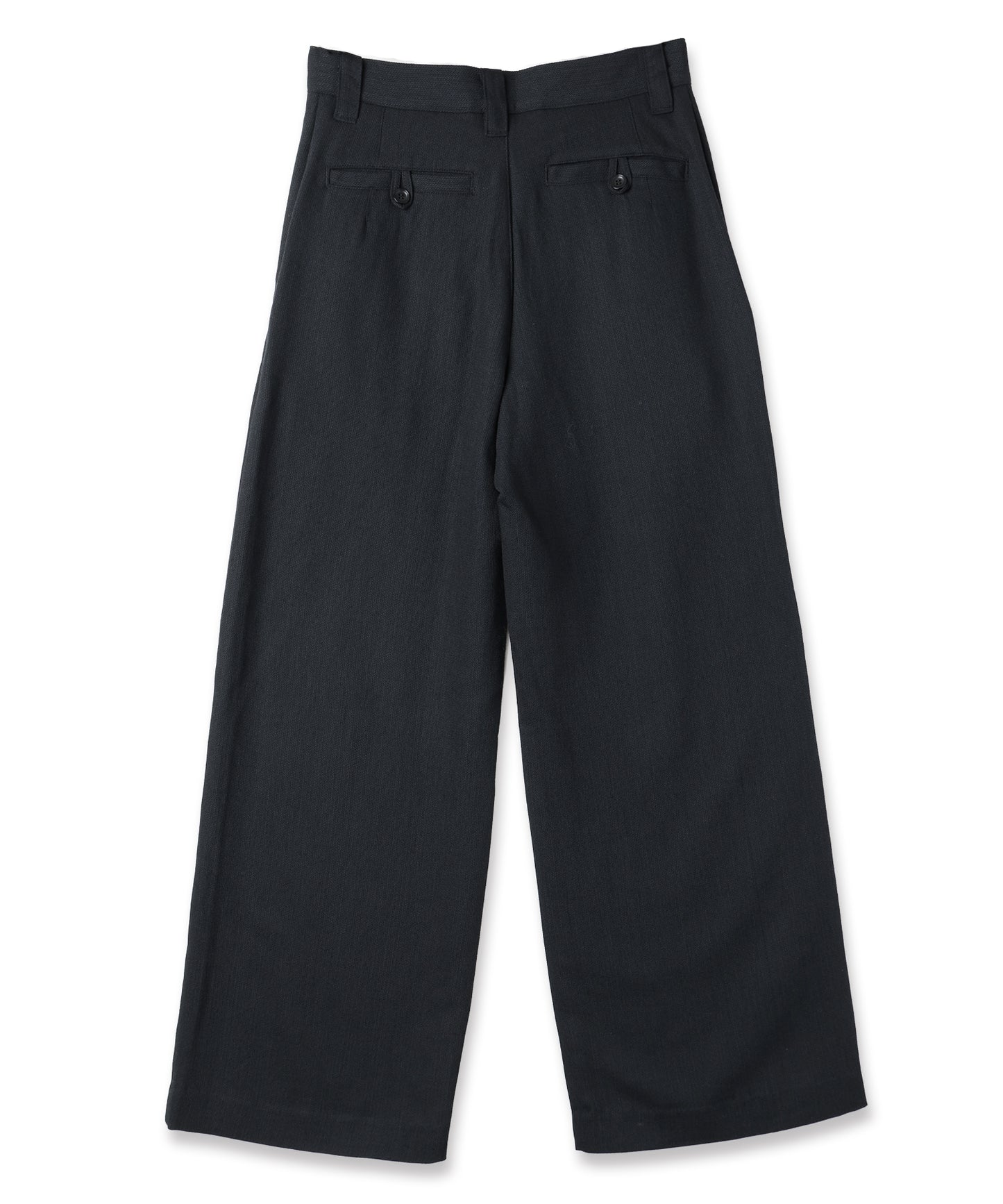 summer wool wide full-length slacks