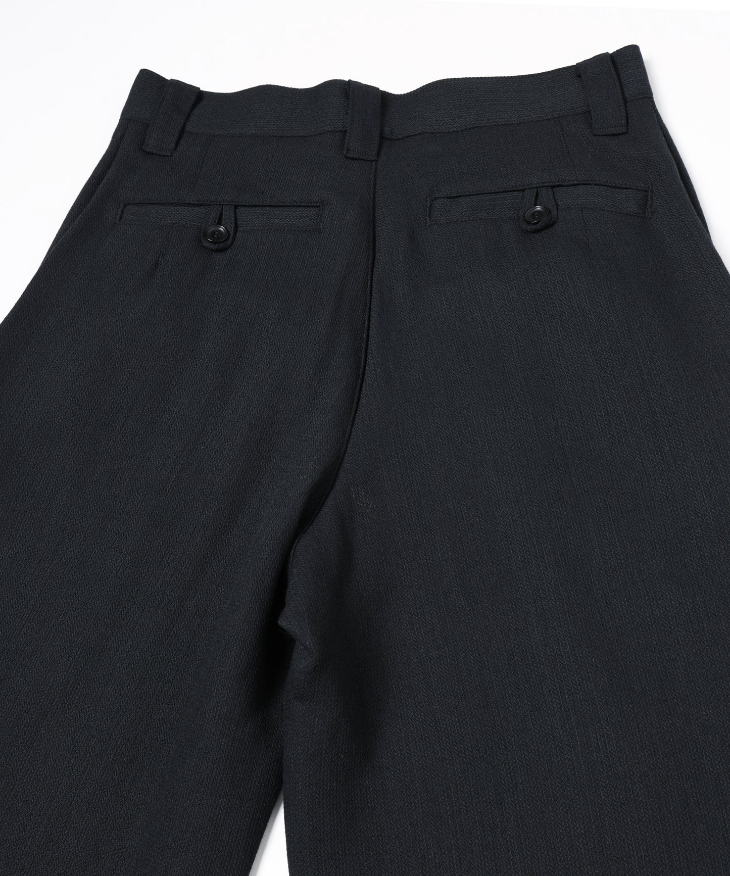 summer wool wide full-length slacks