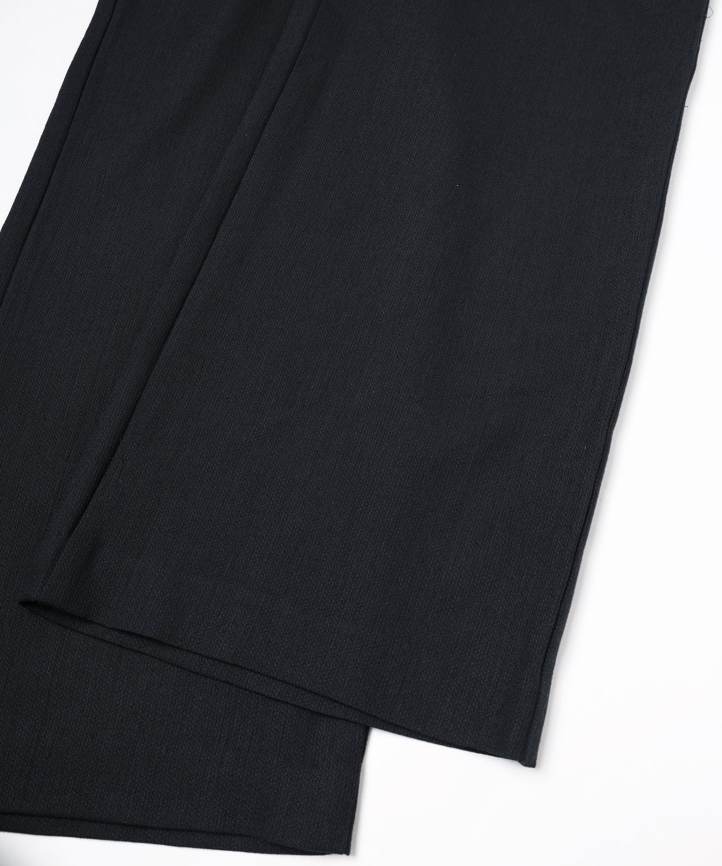 summer wool wide full-length slacks