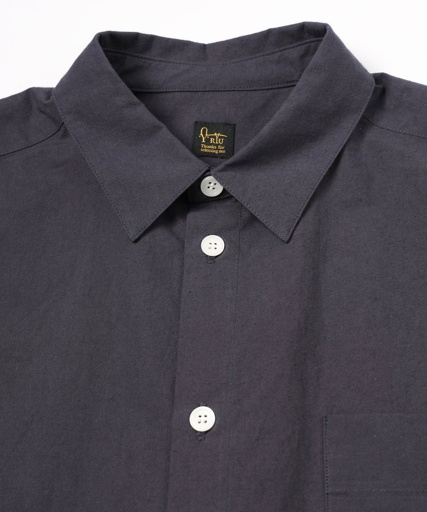 Omi-zarashi half-sleeve over shirt