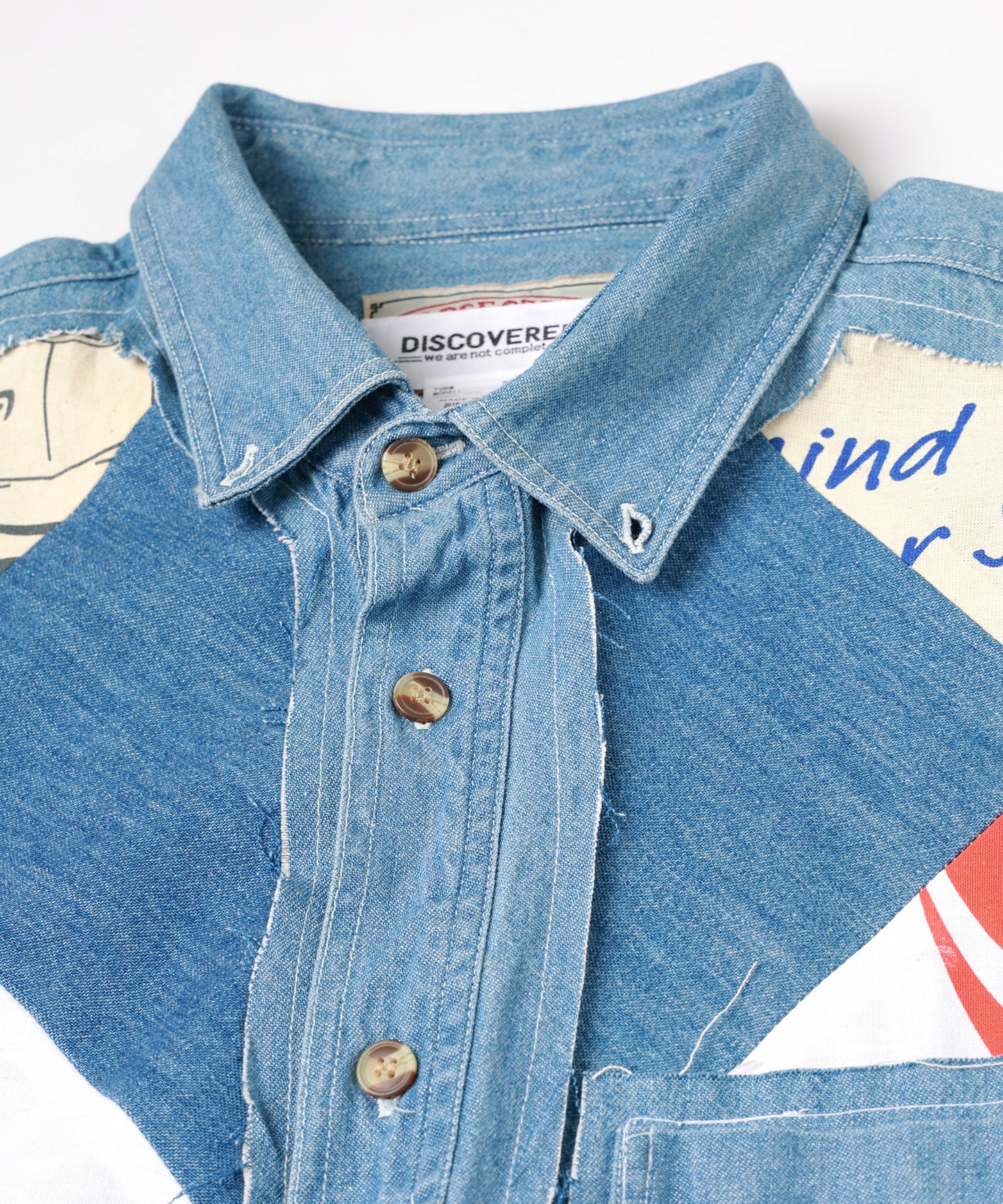 Eco Bag Patch Denim Shirts