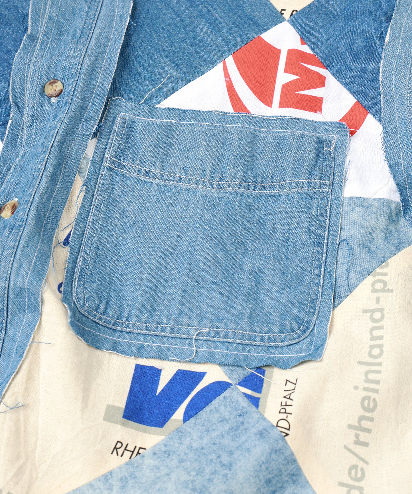Eco Bag Patch Denim Shirts