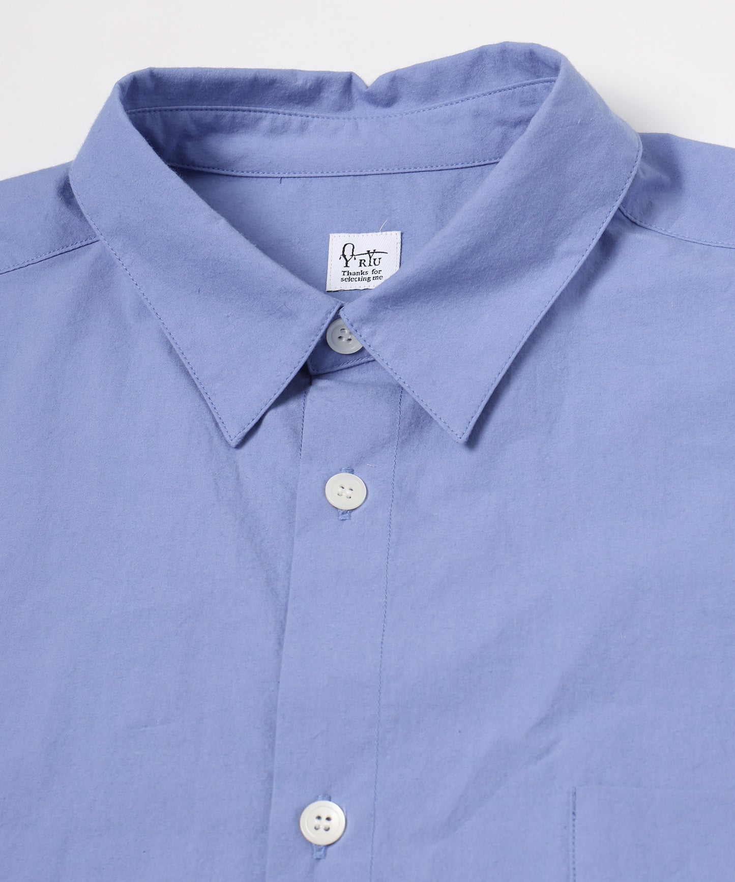 Omi-zarashi half-sleeve over shirt