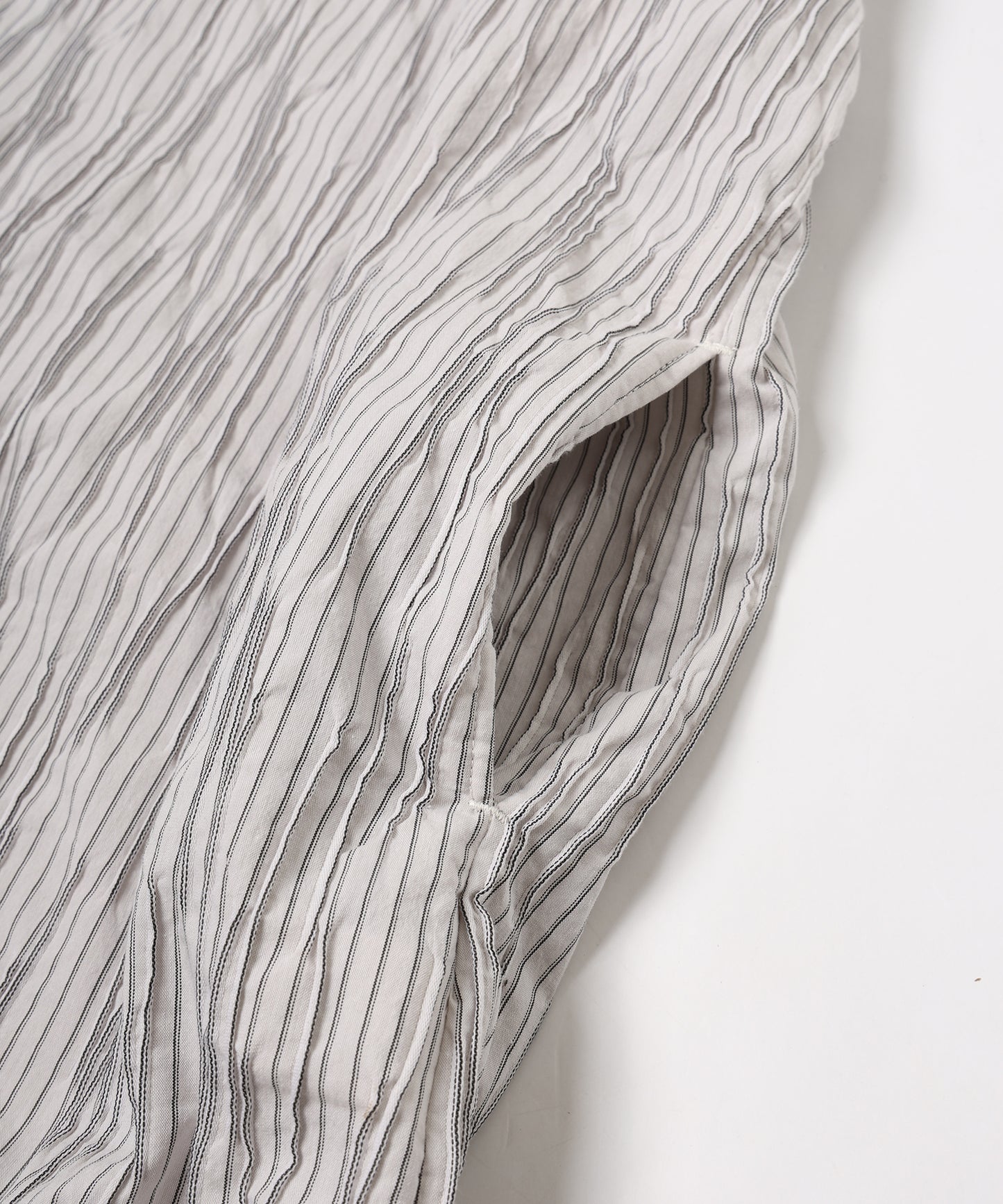 tucked dobby poncho shirt