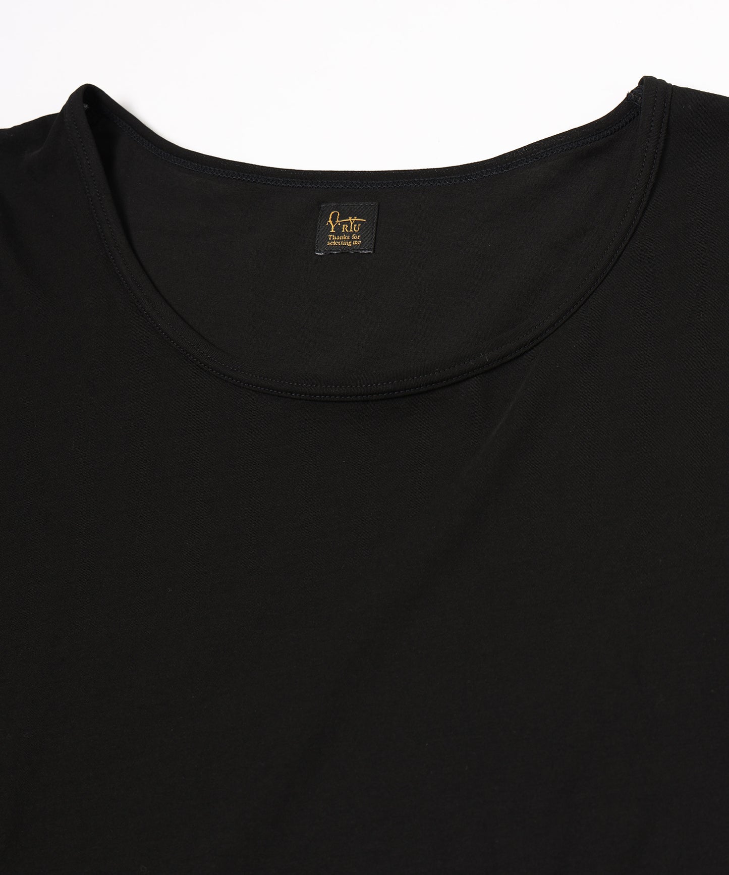 high twist jersey r-neck top