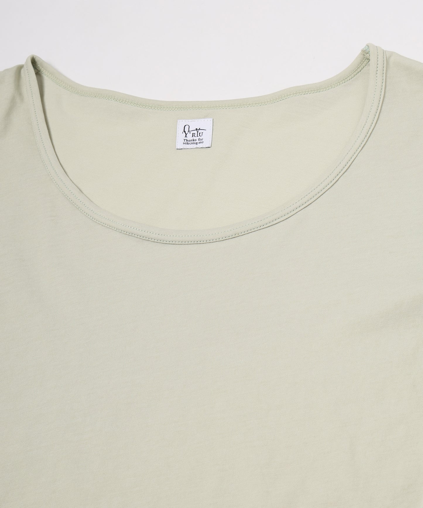 high twist jersey r-neck top