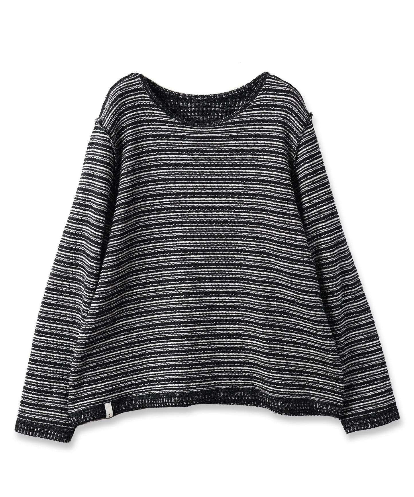 REVERSIBLE CHAIN STITCH KNIT CREW