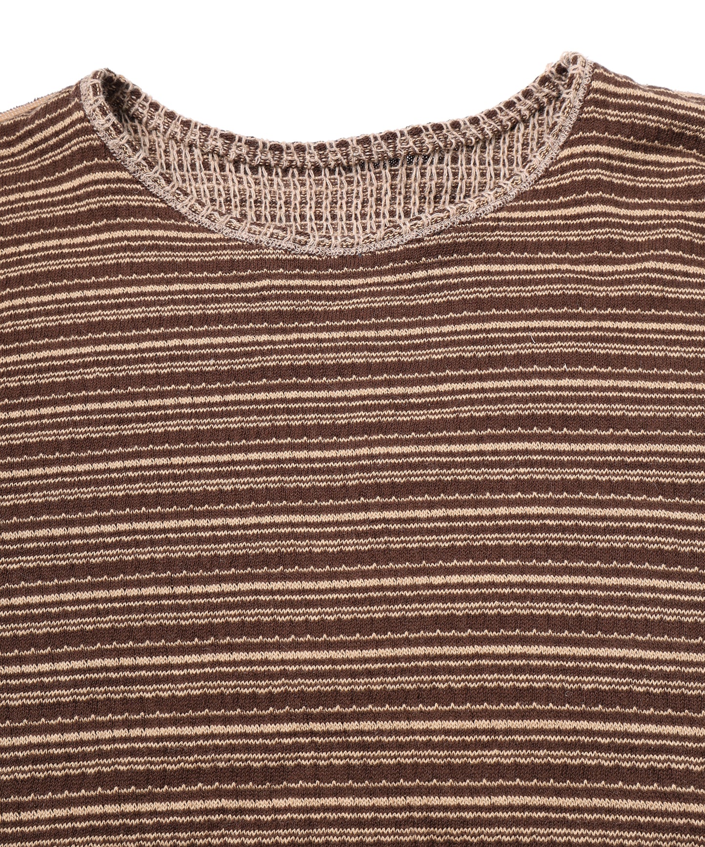 REVERSIBLE CHAIN STITCH KNIT CREW