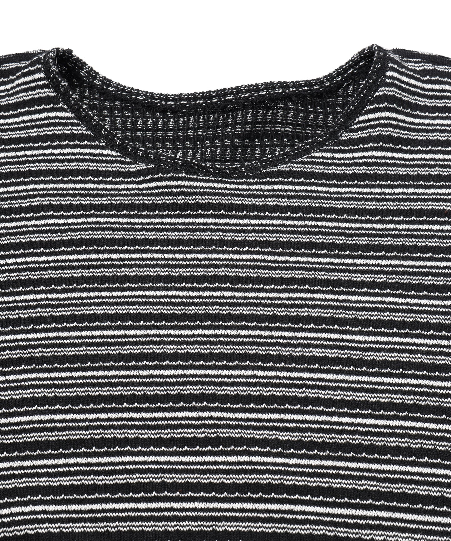 REVERSIBLE CHAIN STITCH KNIT CREW