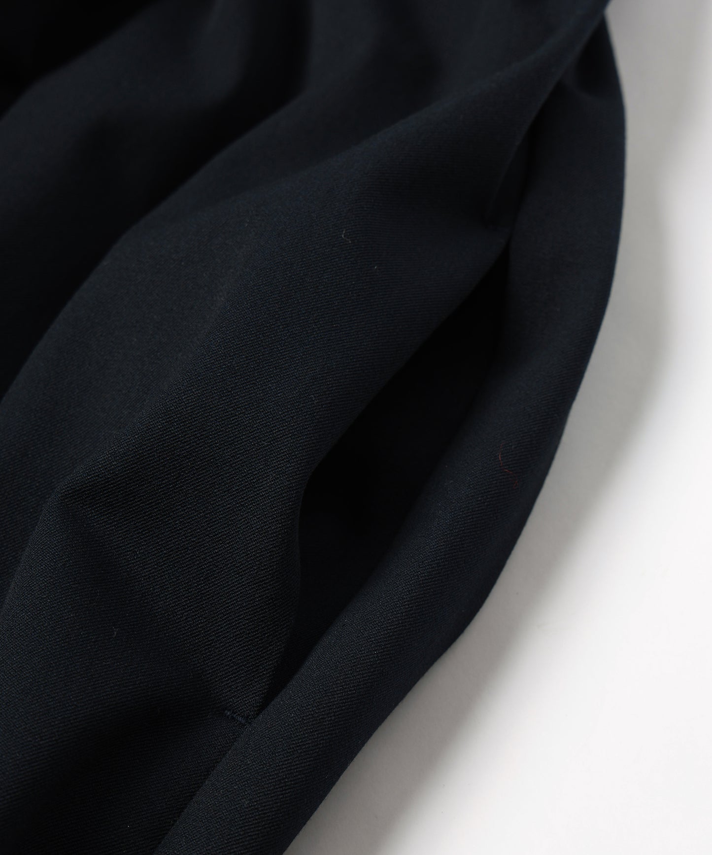 gabardine shoulder tuck dress