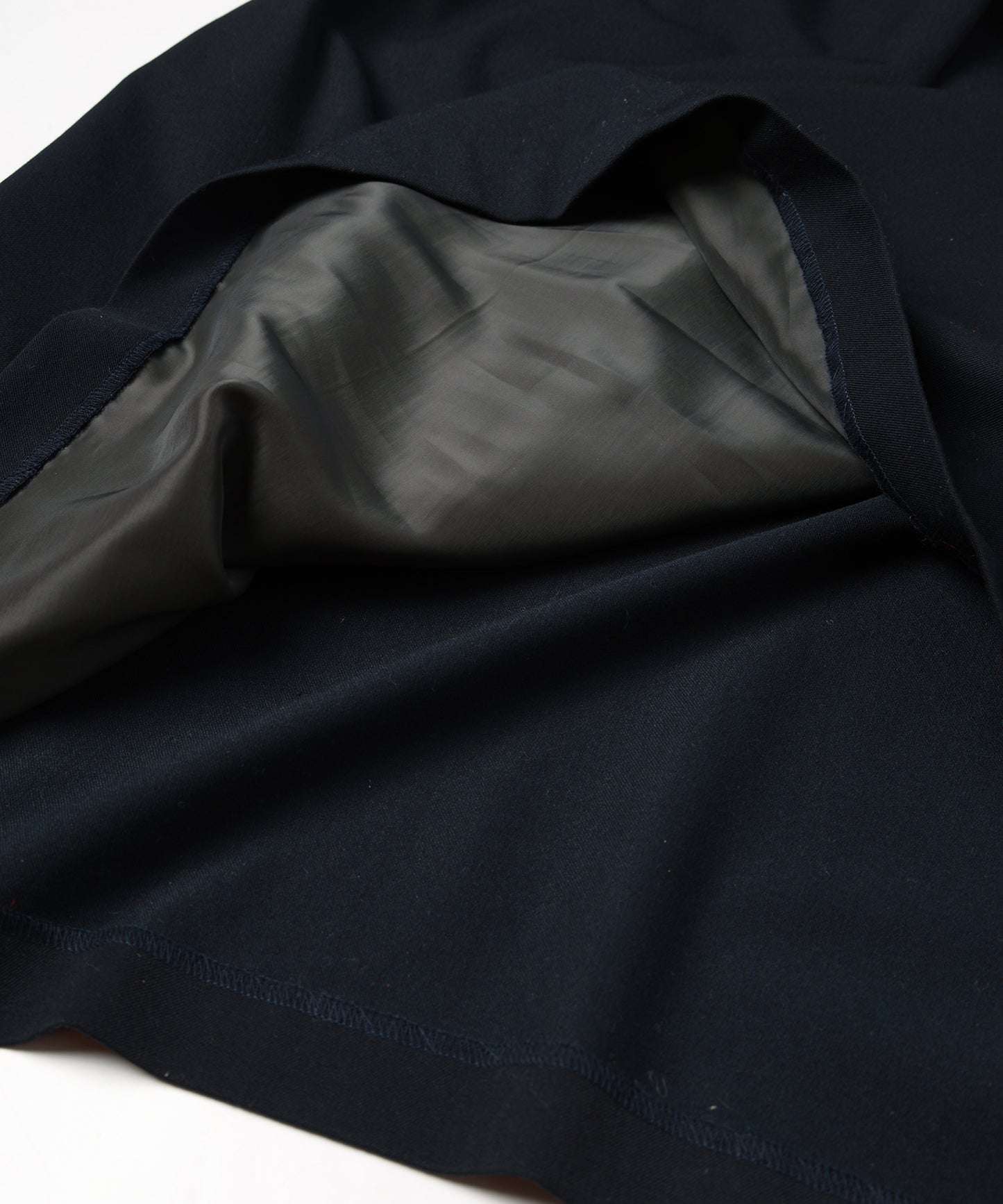 gabardine shoulder tuck dress