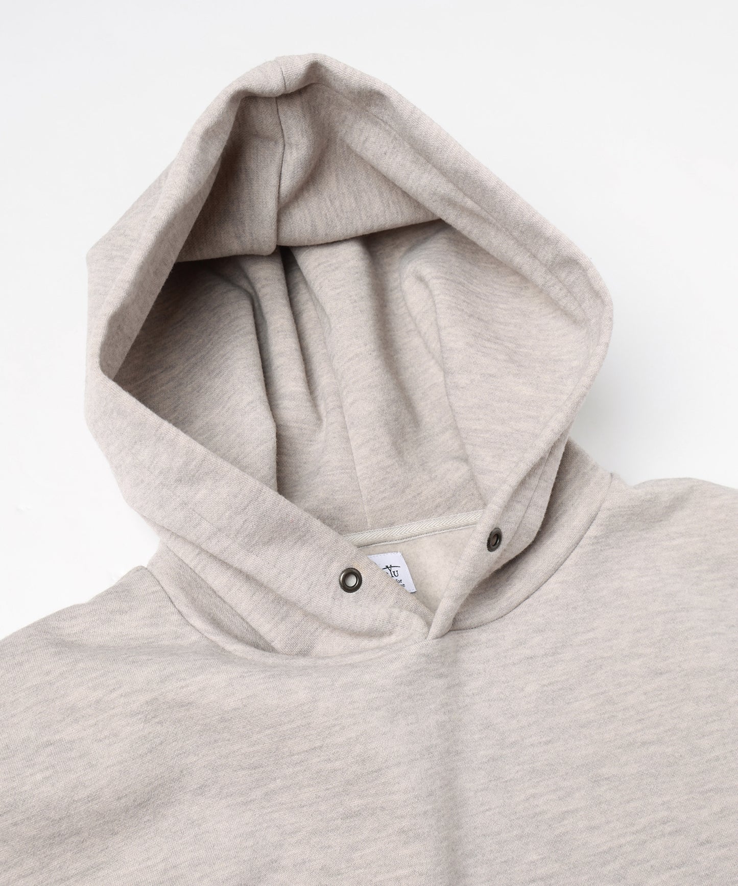knit melton hoodie pullover