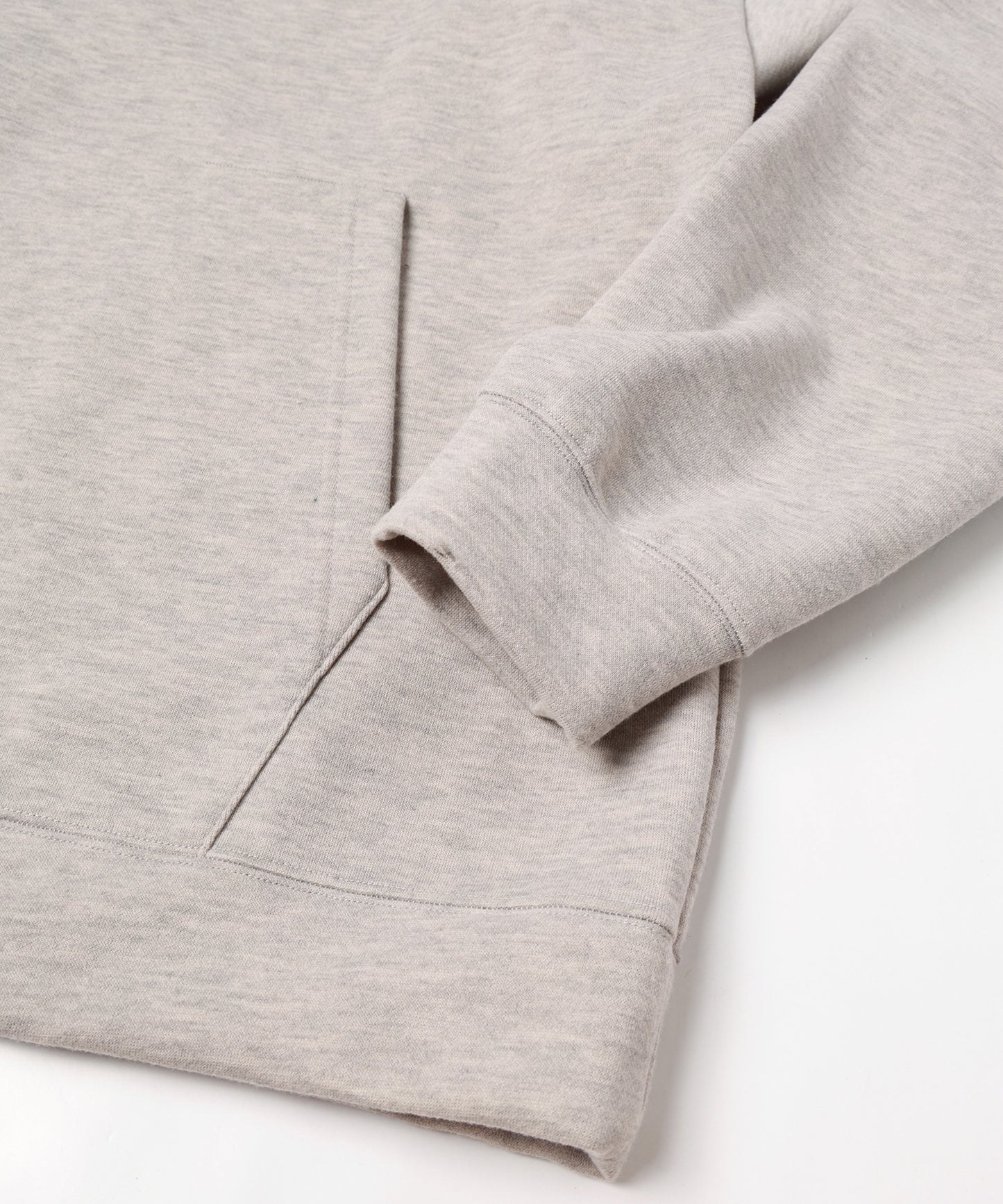 knit melton hoodie pullover