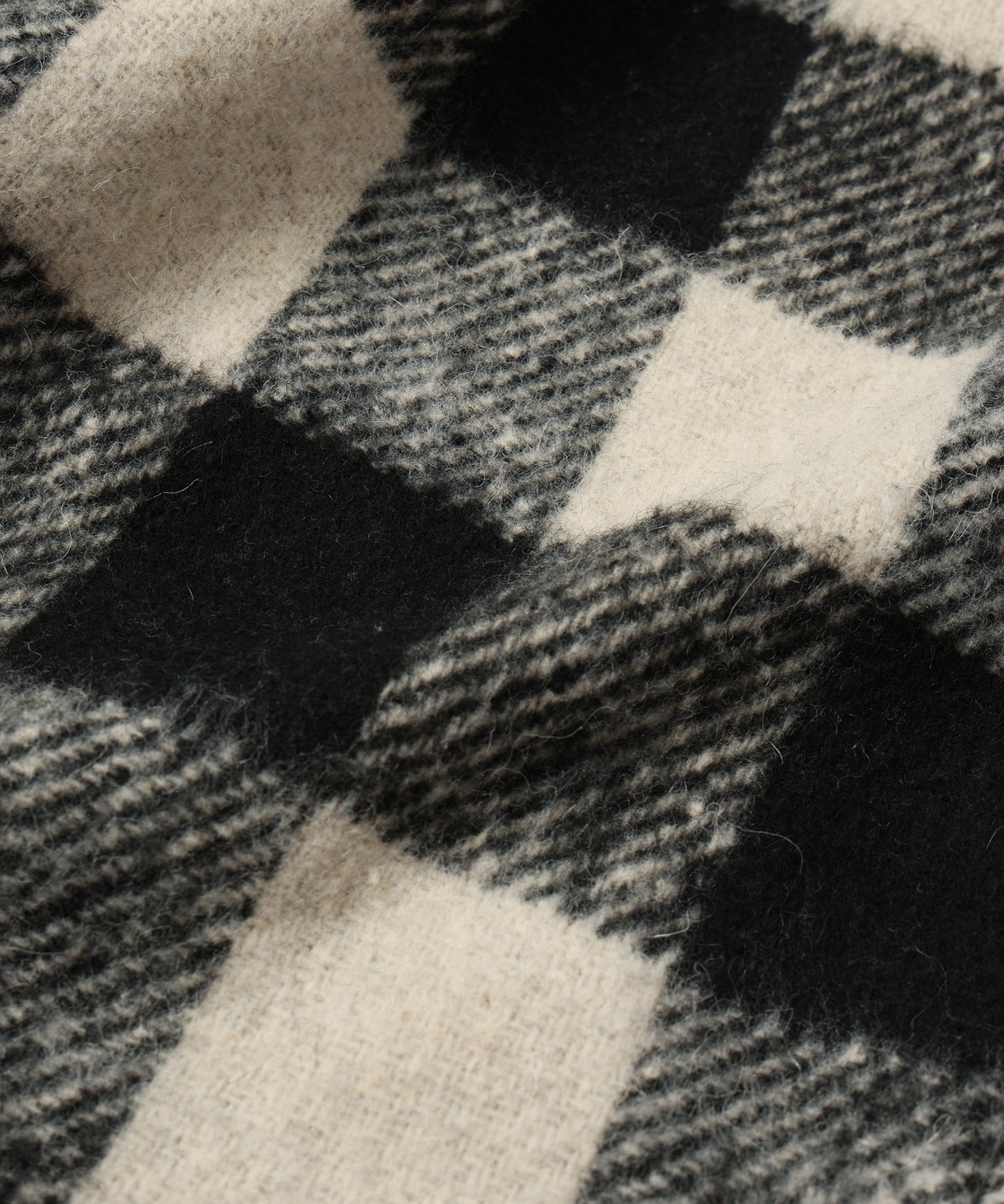 block plaid fringe coat