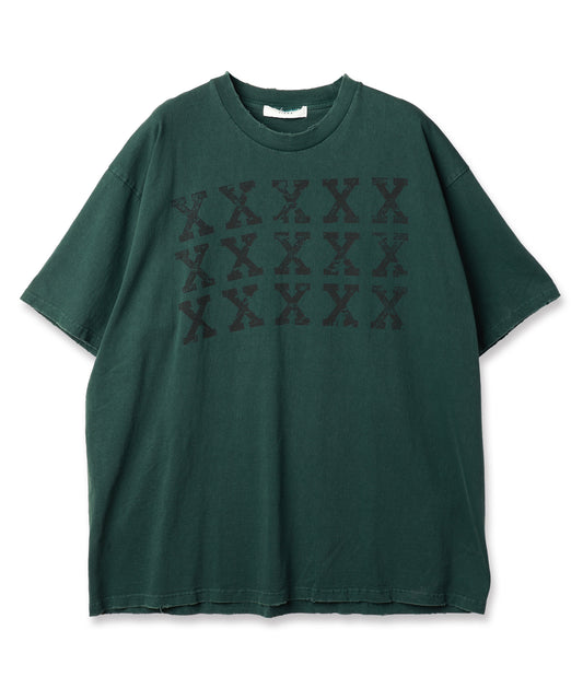 XXXXX DAMAGE PIGMENT TEE【商品納期 3月下旬】