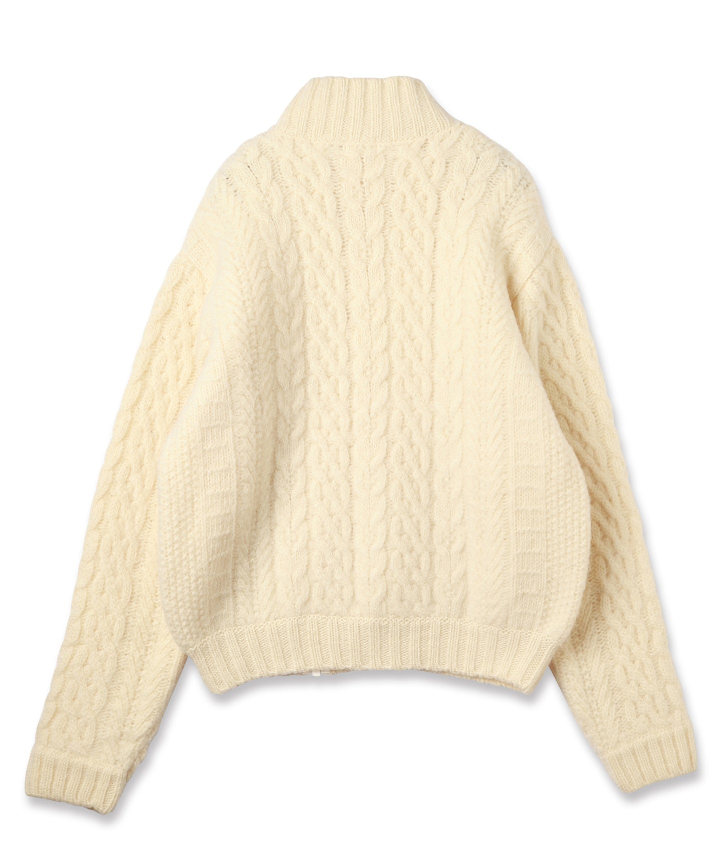CABLE ZIP KNIT