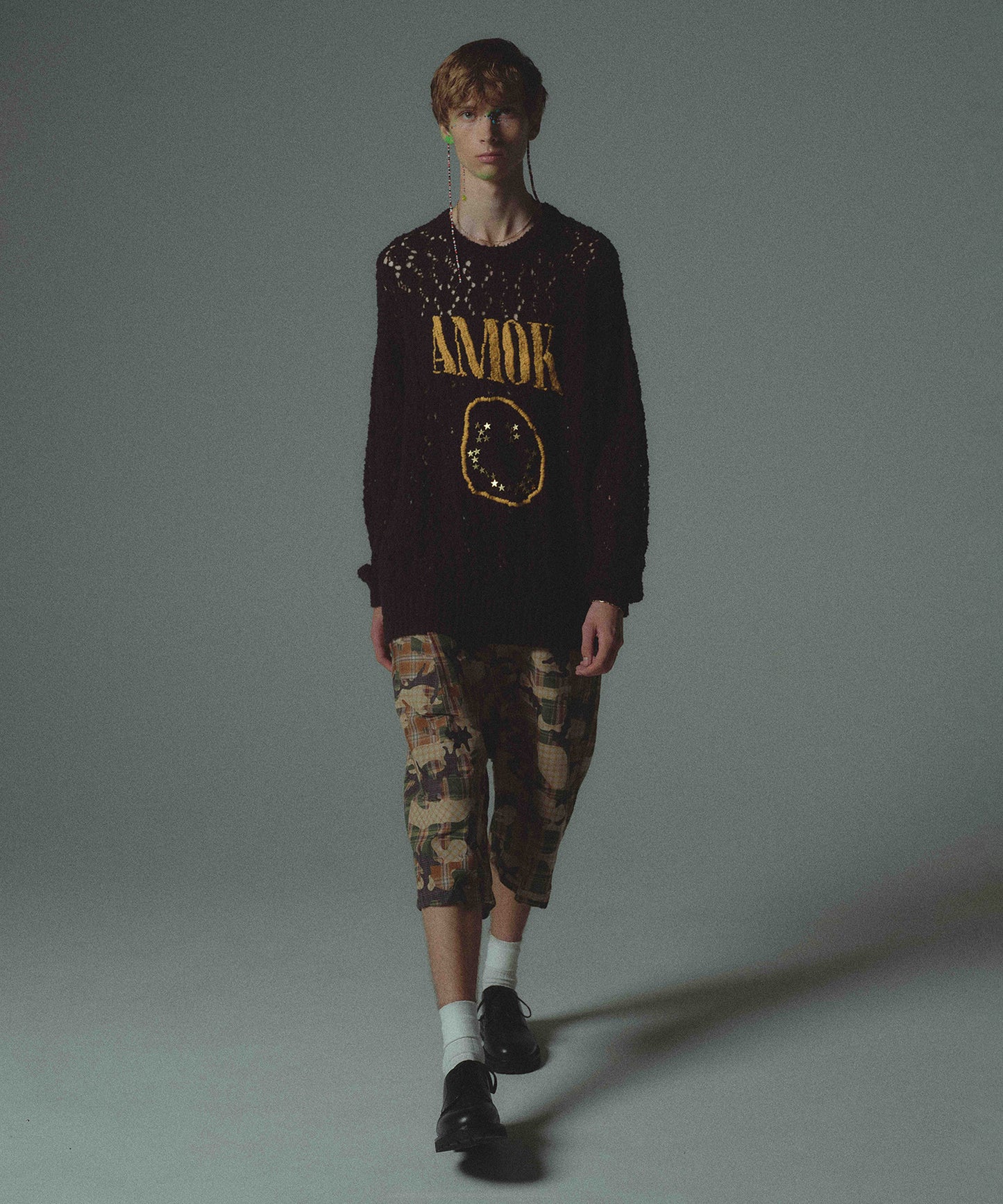 CHECK CAMO SHORT PANTS