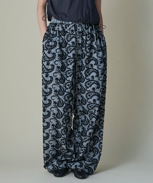 Layered Paisley Volume Pants