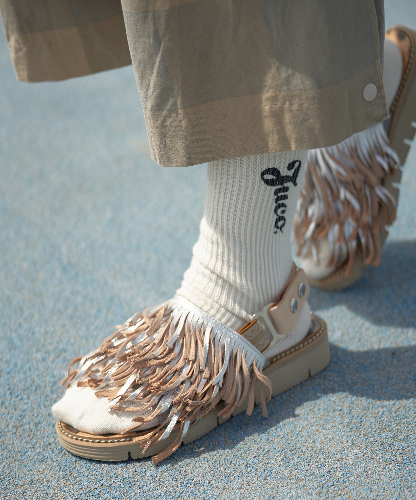 あなたのくせっ毛サンダル_Beige×Beige sole