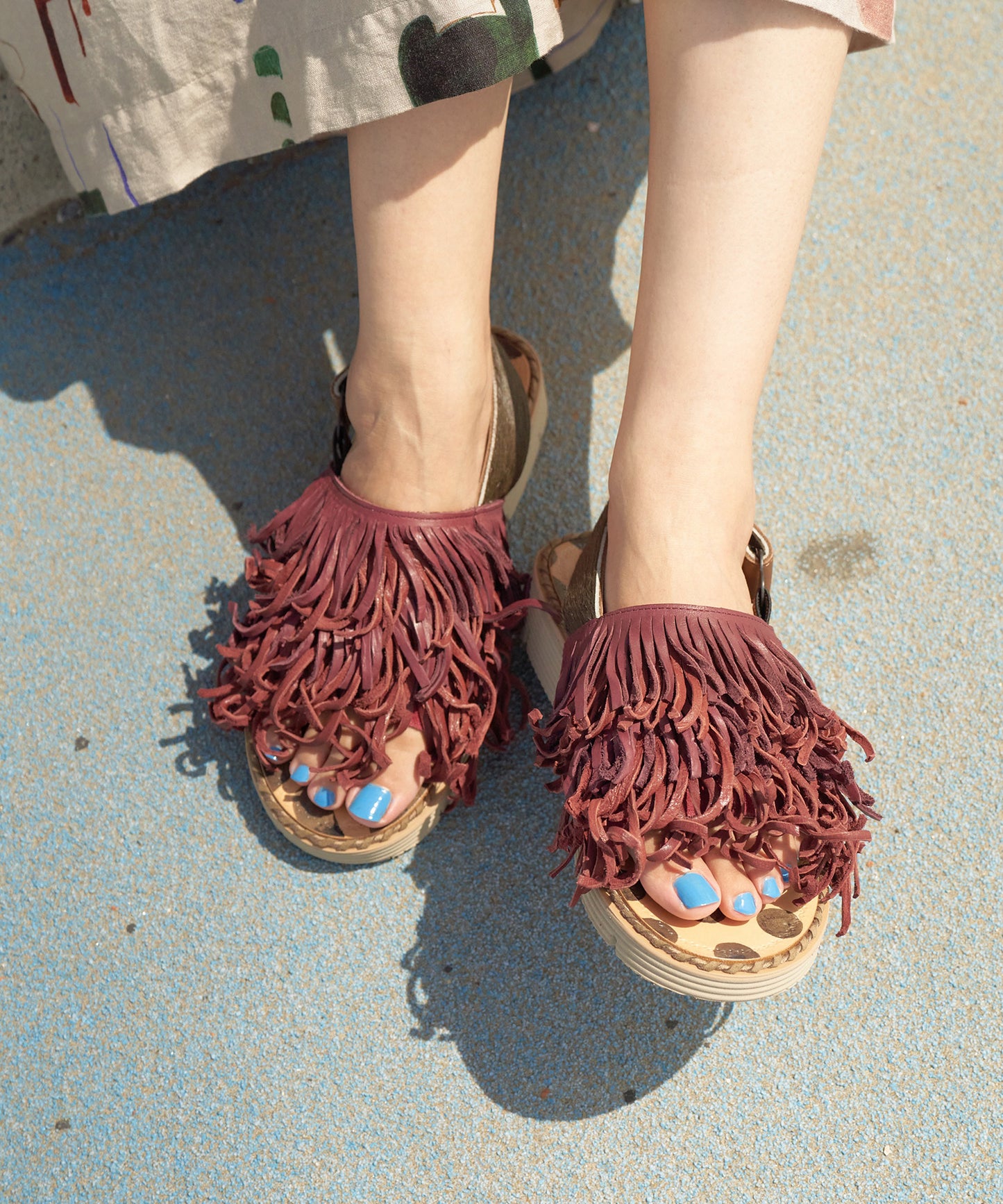 あなたのくせっ毛サンダル_Khaki×Beige sole
