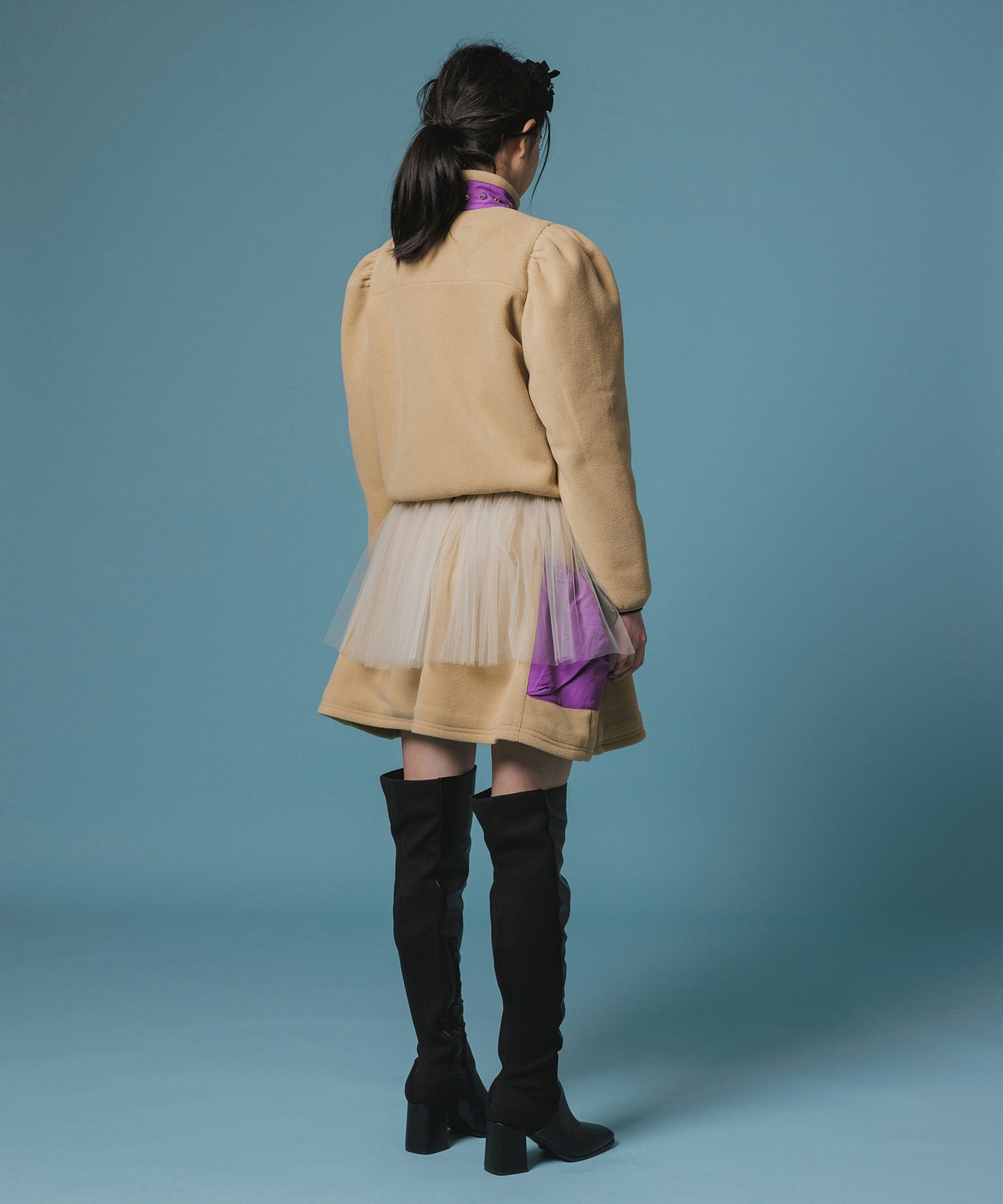 FLEECE STUDS JACKET