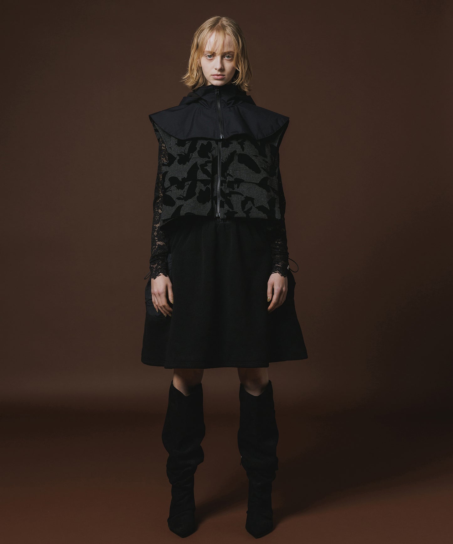 FLEECE MINI CARGO SKIRT