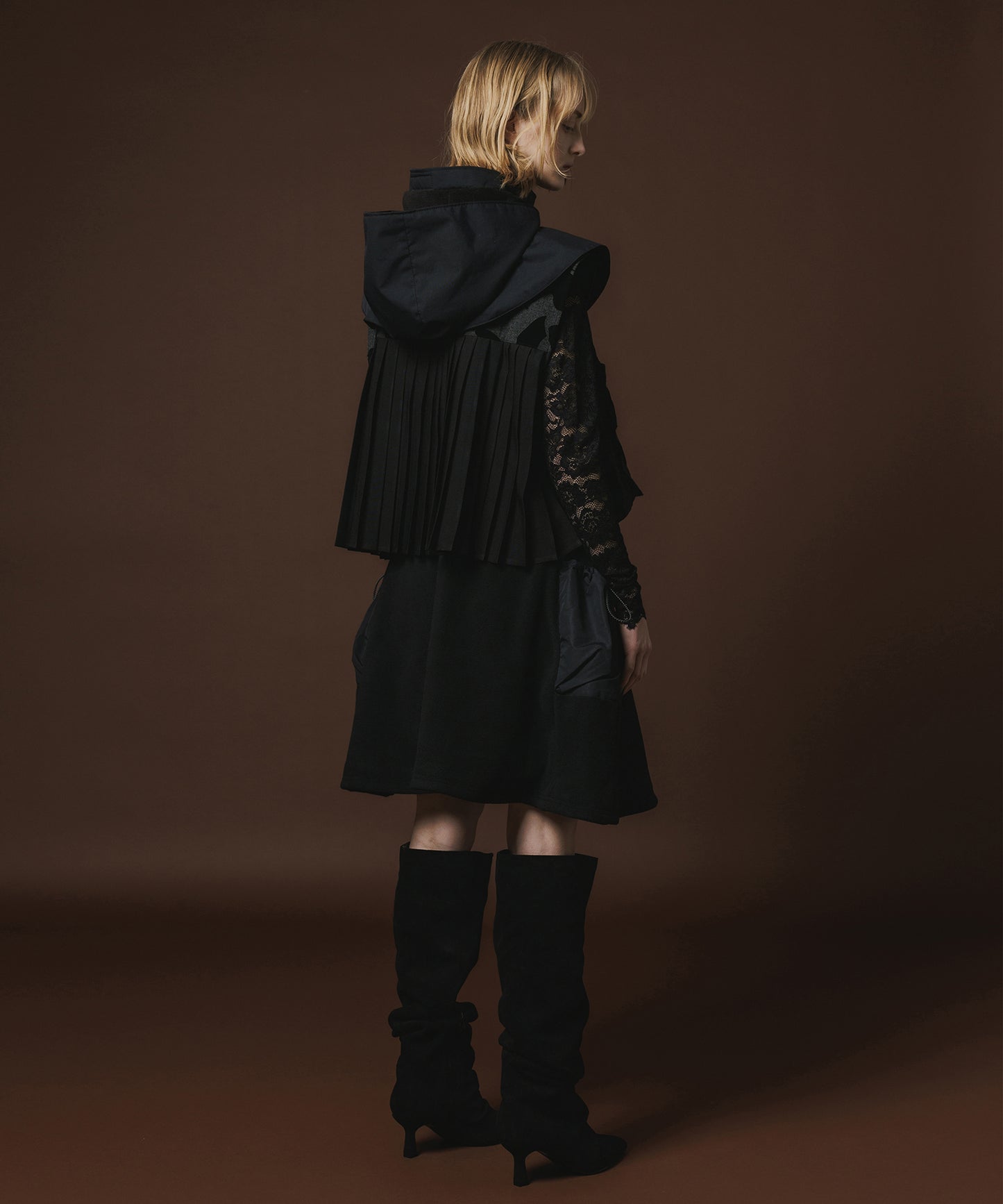 FLEECE MINI CARGO SKIRT