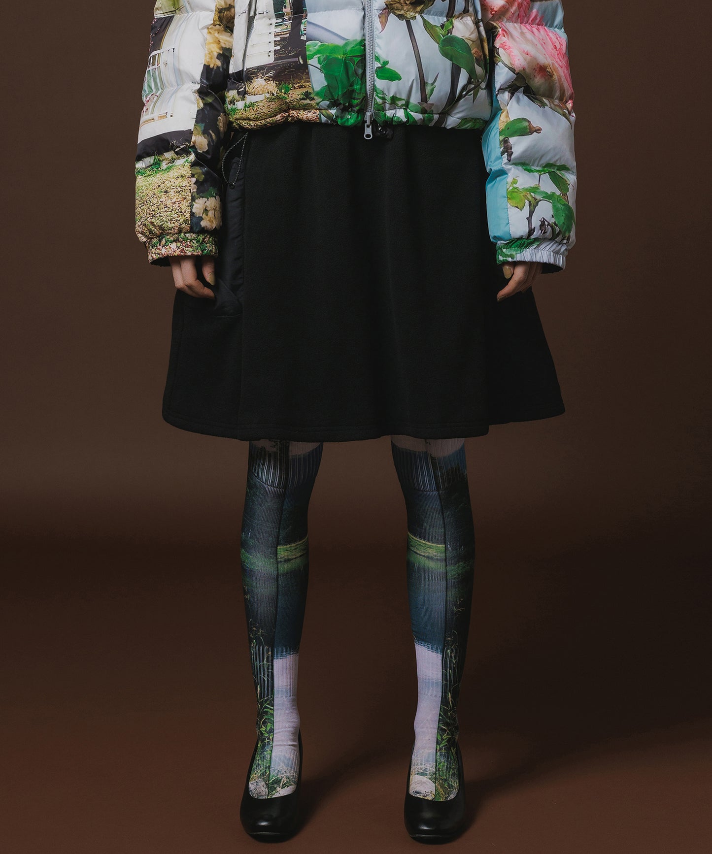 FLEECE MINI CARGO SKIRT